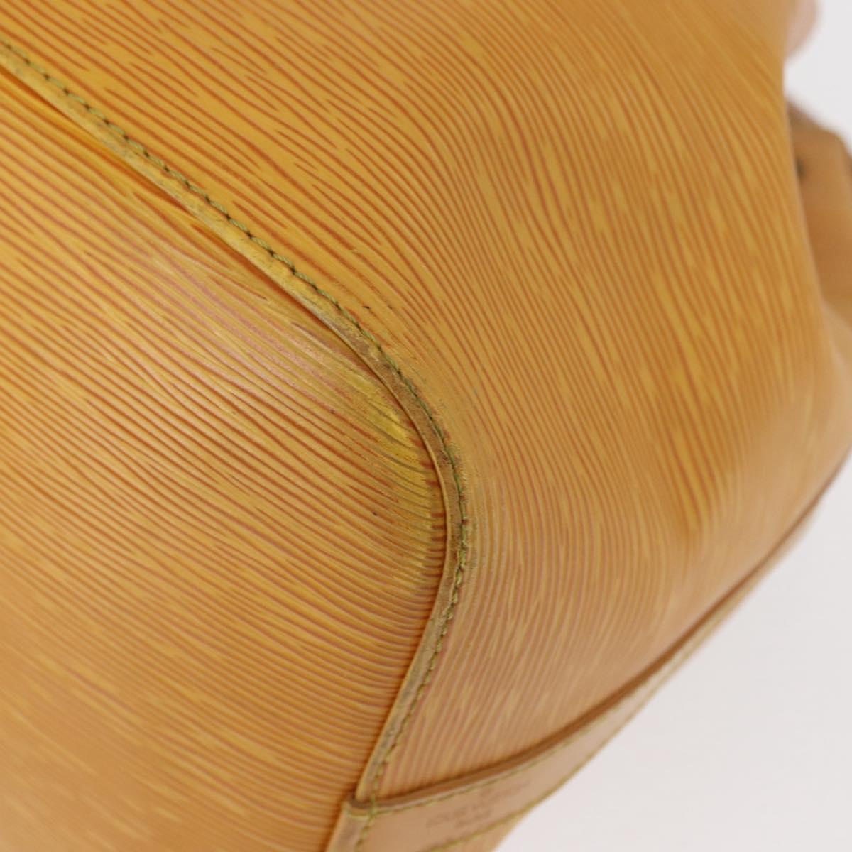 LOUIS VUITTON Epi Petit Noe Shoulder Bag Yellow M44109 LV Auth BA8332