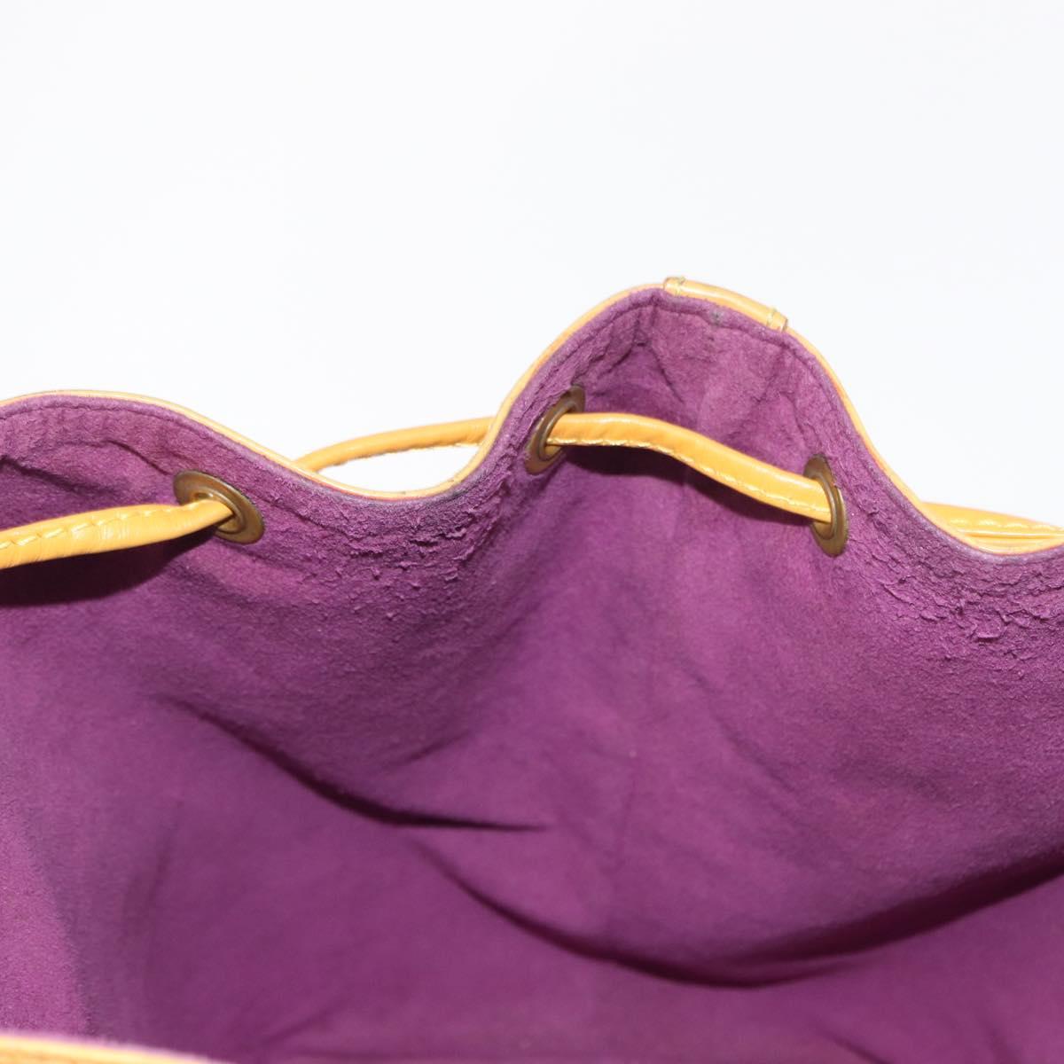 LOUIS VUITTON Epi Petit Noe Shoulder Bag Yellow M44109 LV Auth BA8332