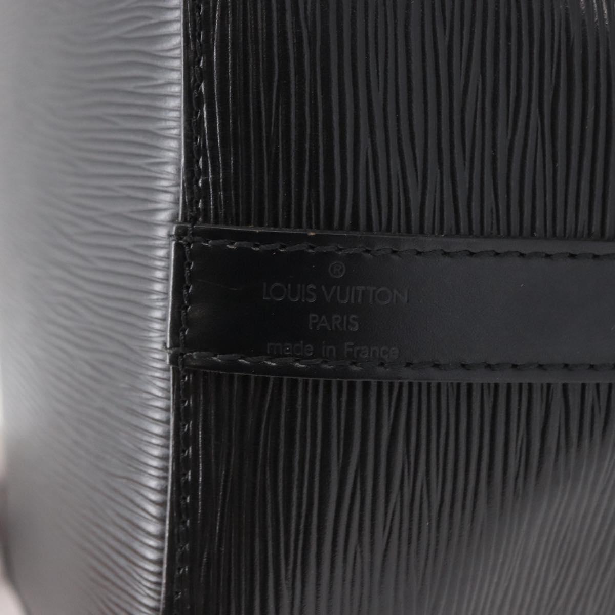 LOUIS VUITTON Epi Petit Noe Shoulder Bag Black M44102 LV Auth BA8333