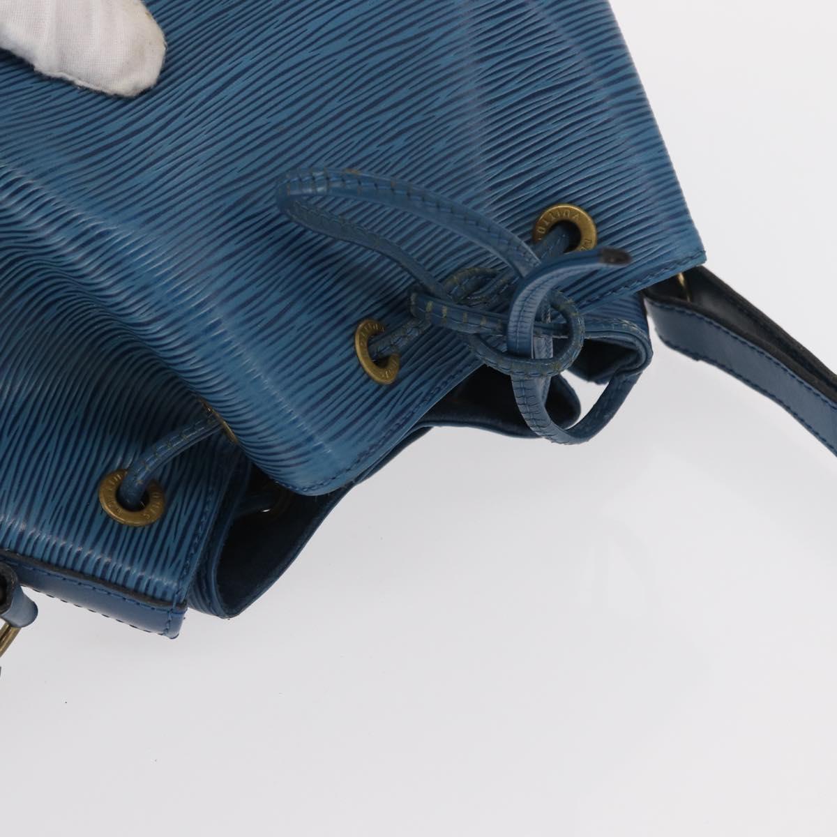 LOUIS VUITTON Epi Petit Noe Shoulder Bag Blue M44105 LV Auth BA8334