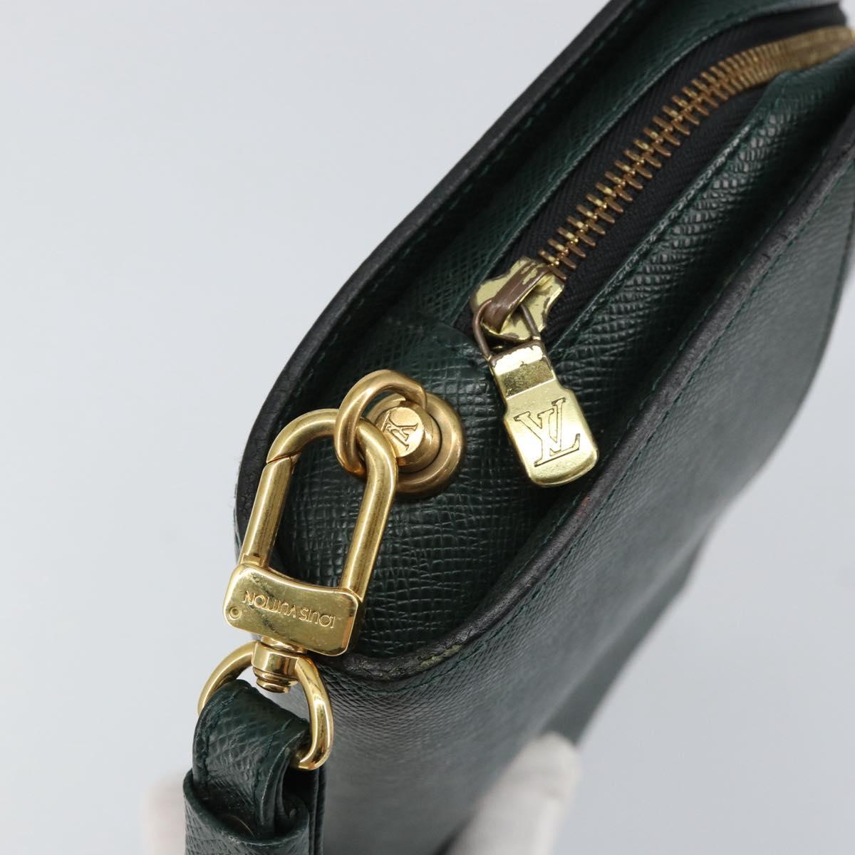 LOUIS VUITTON Taiga Baikal Clutch Bag Epicea M30184 LV Auth BA8336