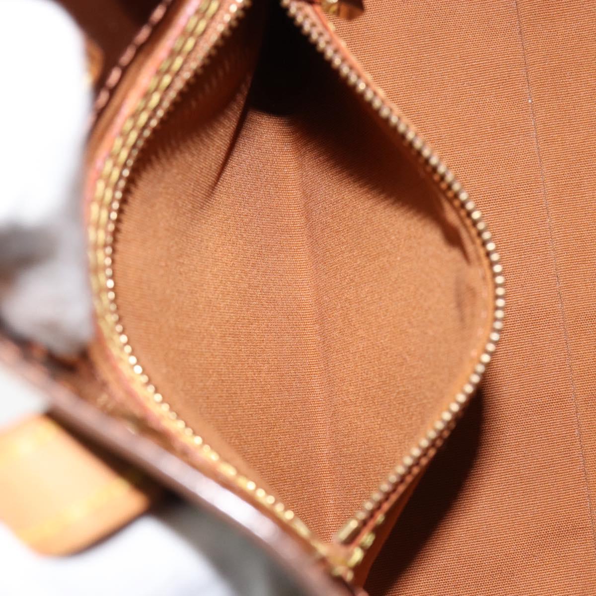 LOUIS VUITTON Monogram Vernis Reade PM Hand Bag Bronze M91146 LV Auth BA8338