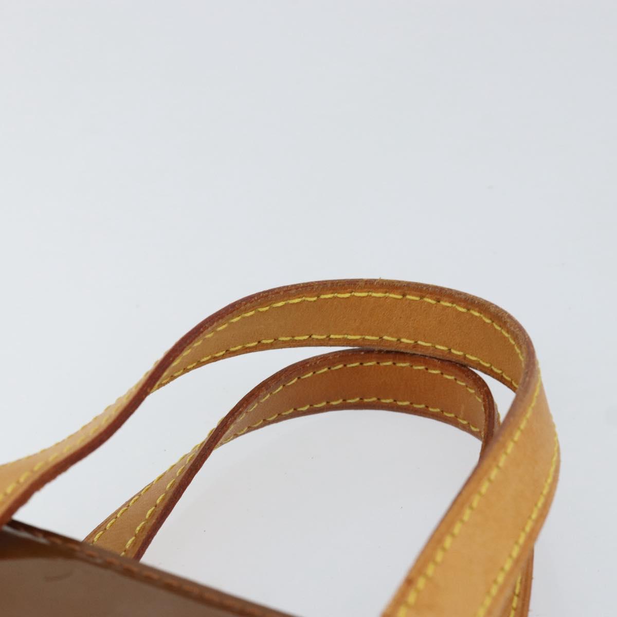 LOUIS VUITTON Monogram Vernis Reade PM Hand Bag Bronze M91146 LV Auth BA8338