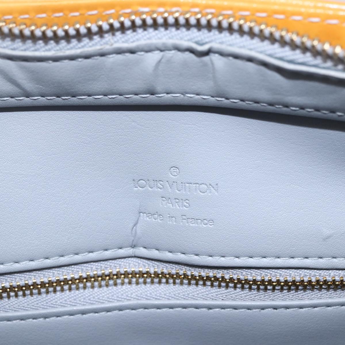 LOUIS VUITTON Monogram Vernis Houston Hand Bag Gris M91053 LV Auth BA8340