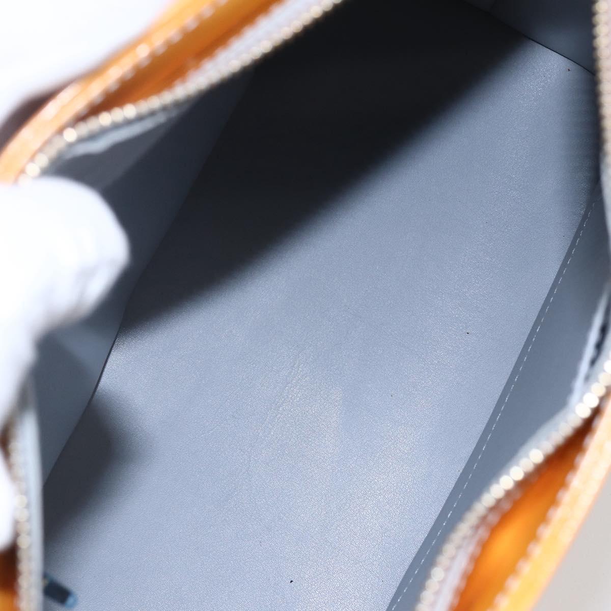 LOUIS VUITTON Monogram Vernis Houston Hand Bag Gris M91053 LV Auth BA8340