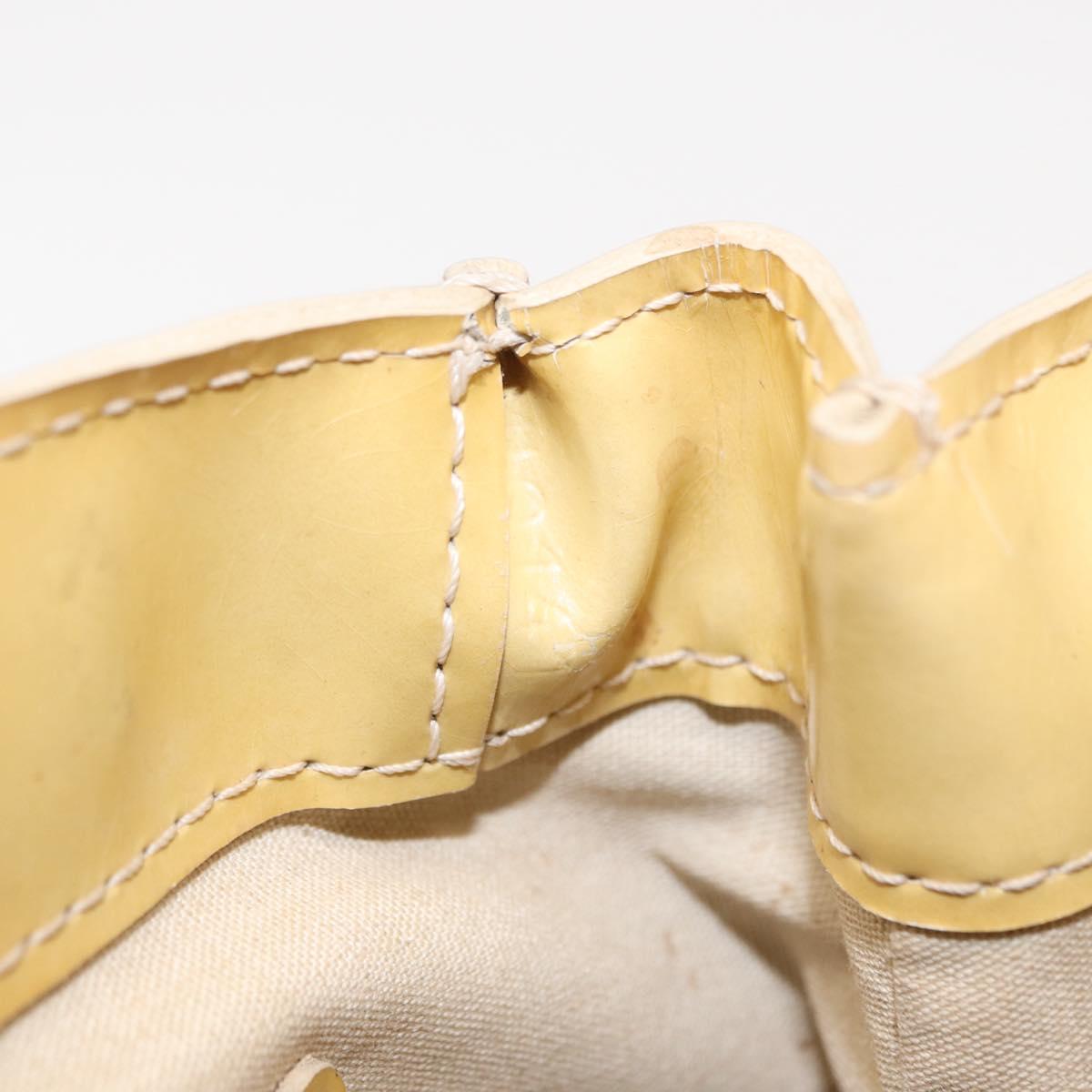 LOUIS VUITTON Monogram Vernis Wilshire PM Hand Bag Broncorail M91452 Auth BA8341