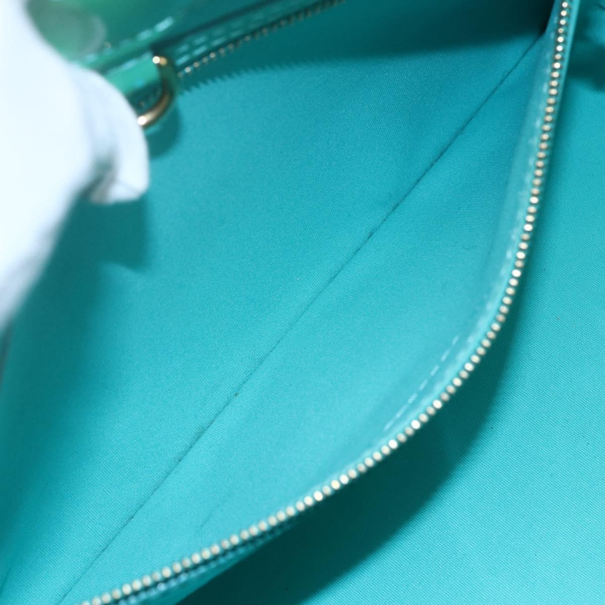 LOUIS VUITTON Monogram Vernis Wilshire PM Bag Blue Galatic M93646 LV Auth BA8342