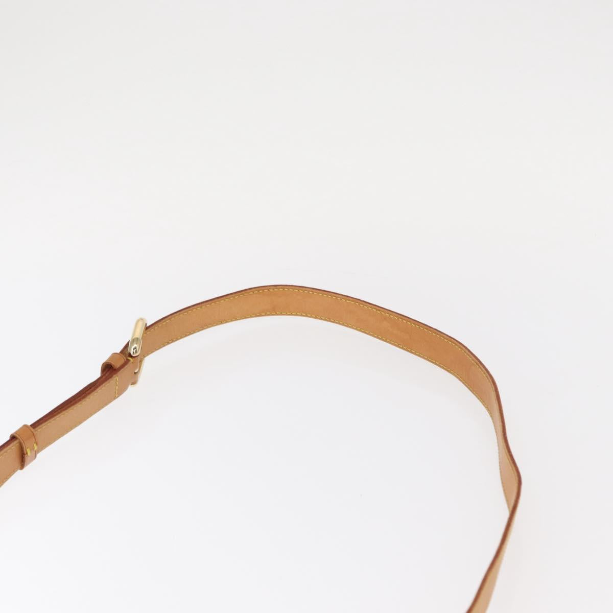 LOUIS VUITTON Monogram Vernis Christie GM Shoulder Bag Beige M91147 Auth BA8343