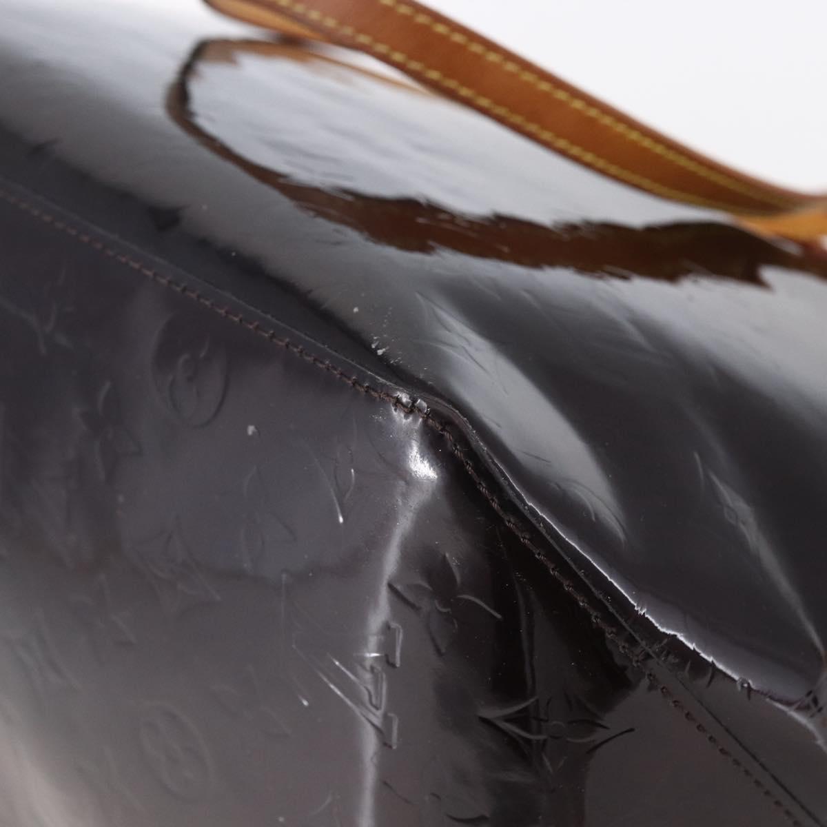 LOUIS VUITTON Monogram Vernis Bellevue GM Tote Bag Amarante M93589 Auth BA8346