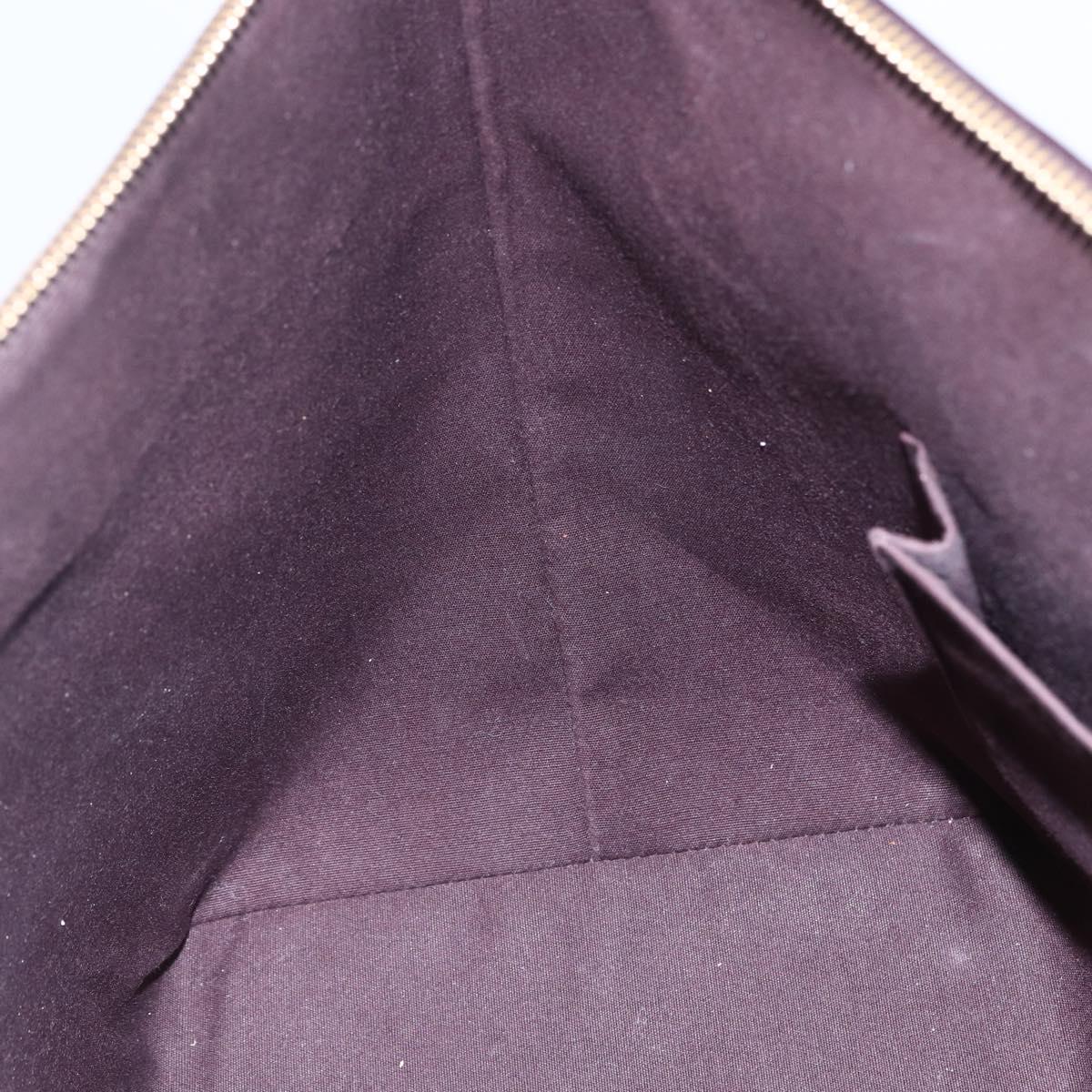 LOUIS VUITTON Monogram Vernis Bellevue GM Tote Bag Amarante M93589 Auth BA8346