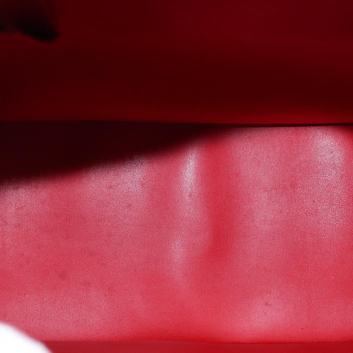 LOUIS VUITTON Monogram Vernis Sutton Hand Bag Red Rouge M91080 LV Auth BA8347