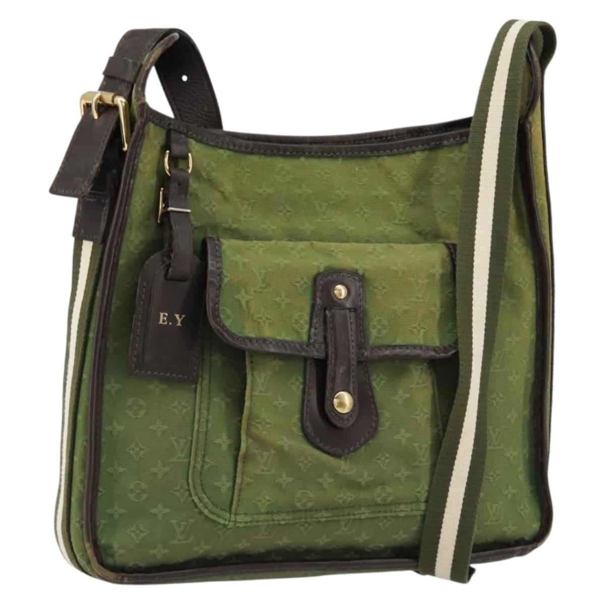 LOUIS VUITTON Monogram Mini Besace Mary Kate Bag TST Khaki M92322 LV Auth BA8348