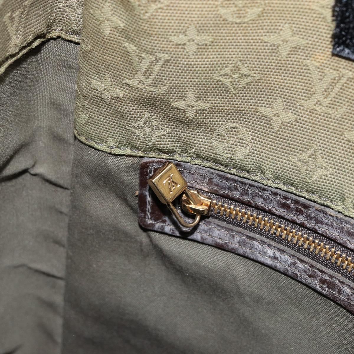 LOUIS VUITTON Monogram Mini Besace Mary Kate Bag TST Khaki M92322 LV Auth BA8348