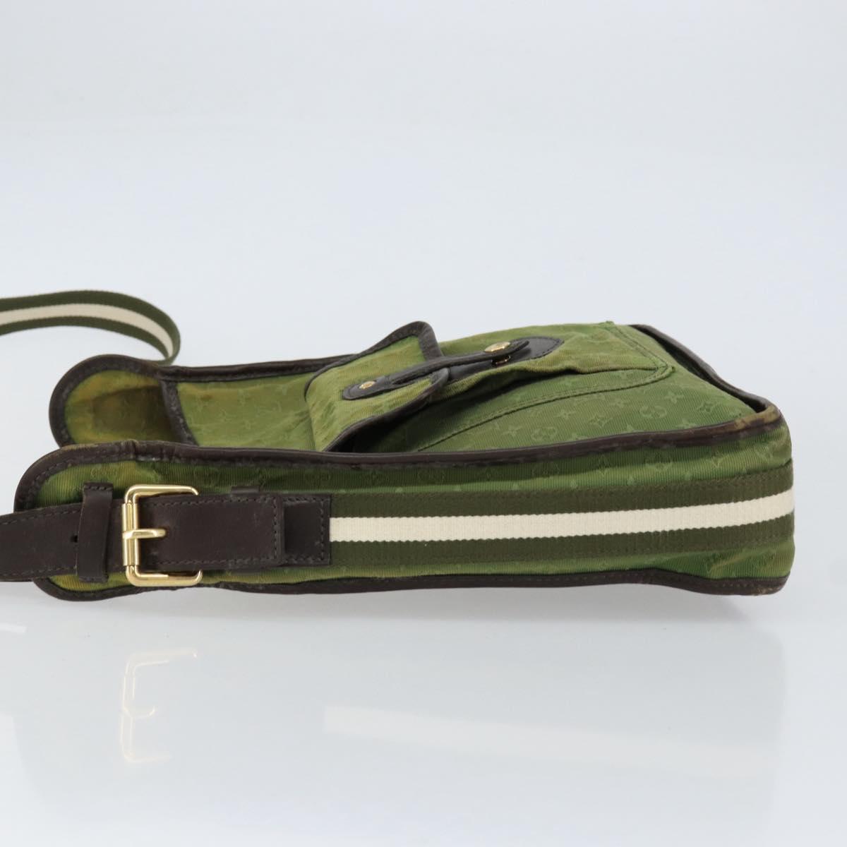 LOUIS VUITTON Monogram Mini Besace Mary Kate Bag TST Khaki M92322 LV Auth BA8348