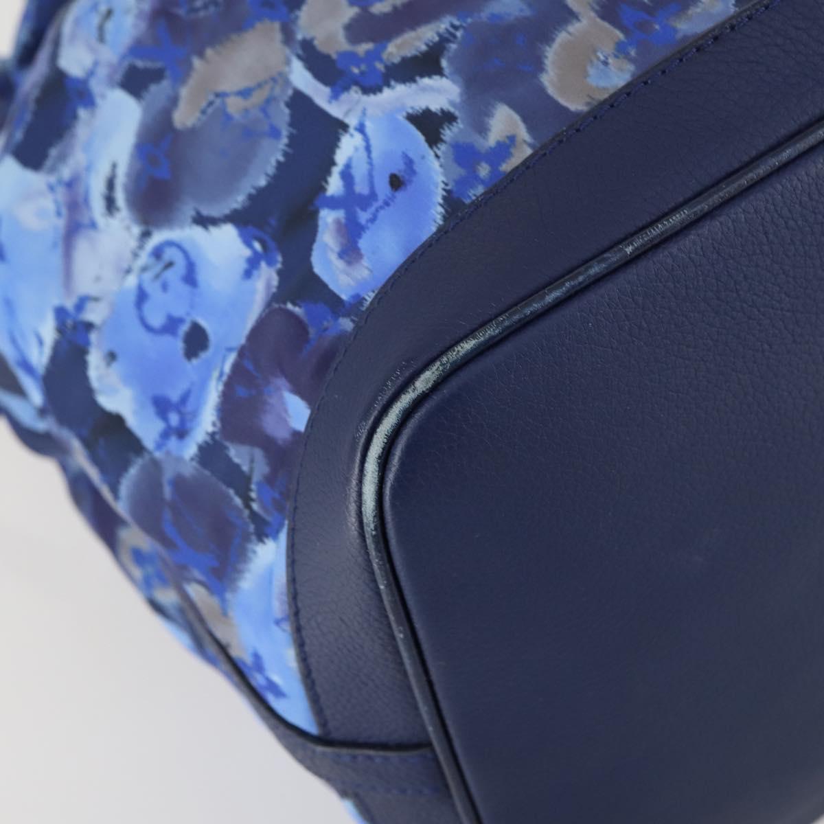 LOUIS VUITTON Ikat Flower Noeful MM Bag 2way Grand blue M94312 LV Auth BA8350