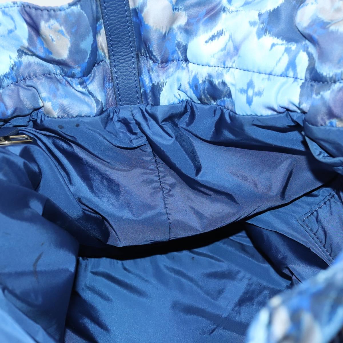 LOUIS VUITTON Ikat Flower Noeful MM Bag 2way Grand blue M94312 LV Auth BA8350