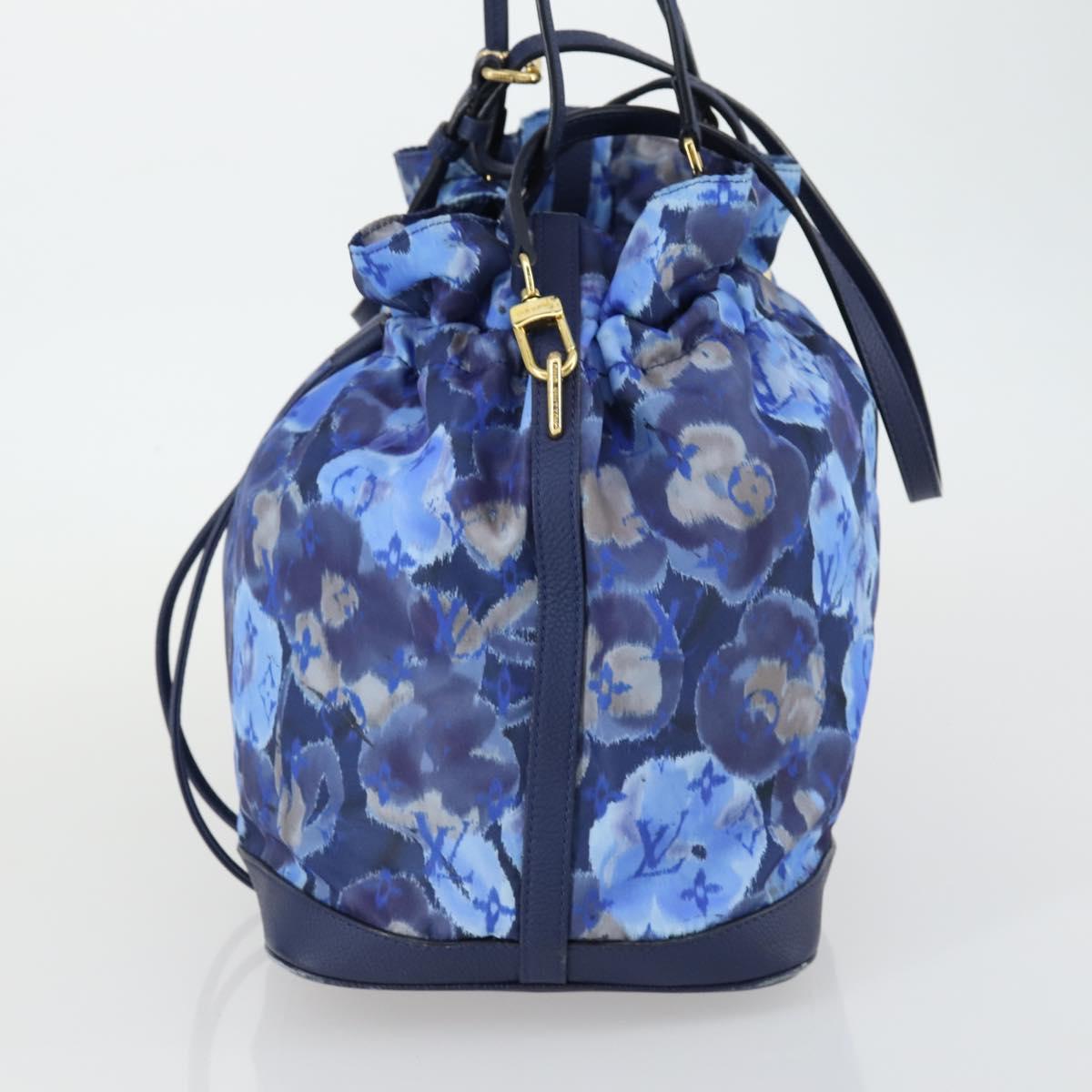 LOUIS VUITTON Ikat Flower Noeful MM Bag 2way Grand blue M94312 LV Auth BA8350