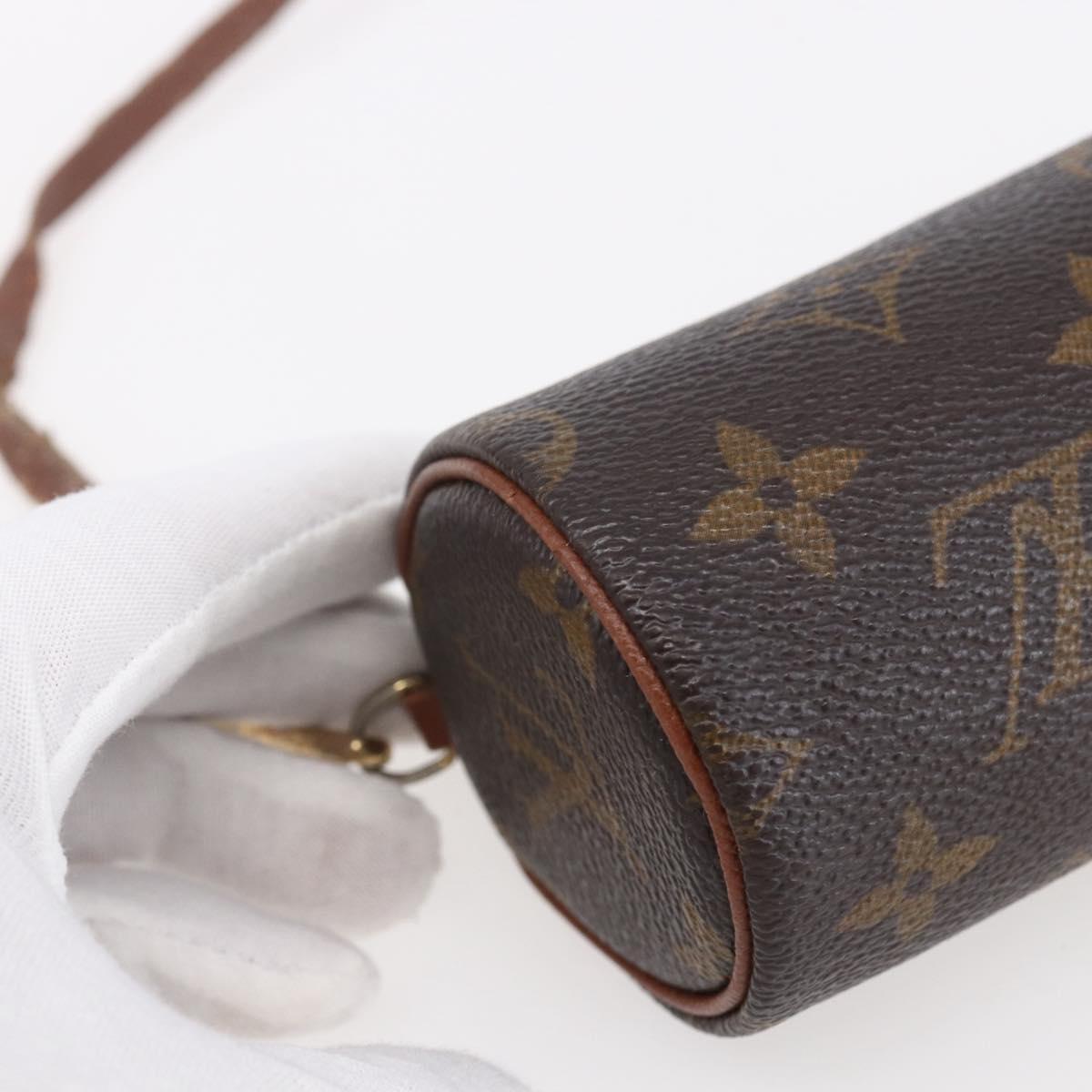 LOUIS VUITTON Monogram Papillon Pouch LV Auth BA8353