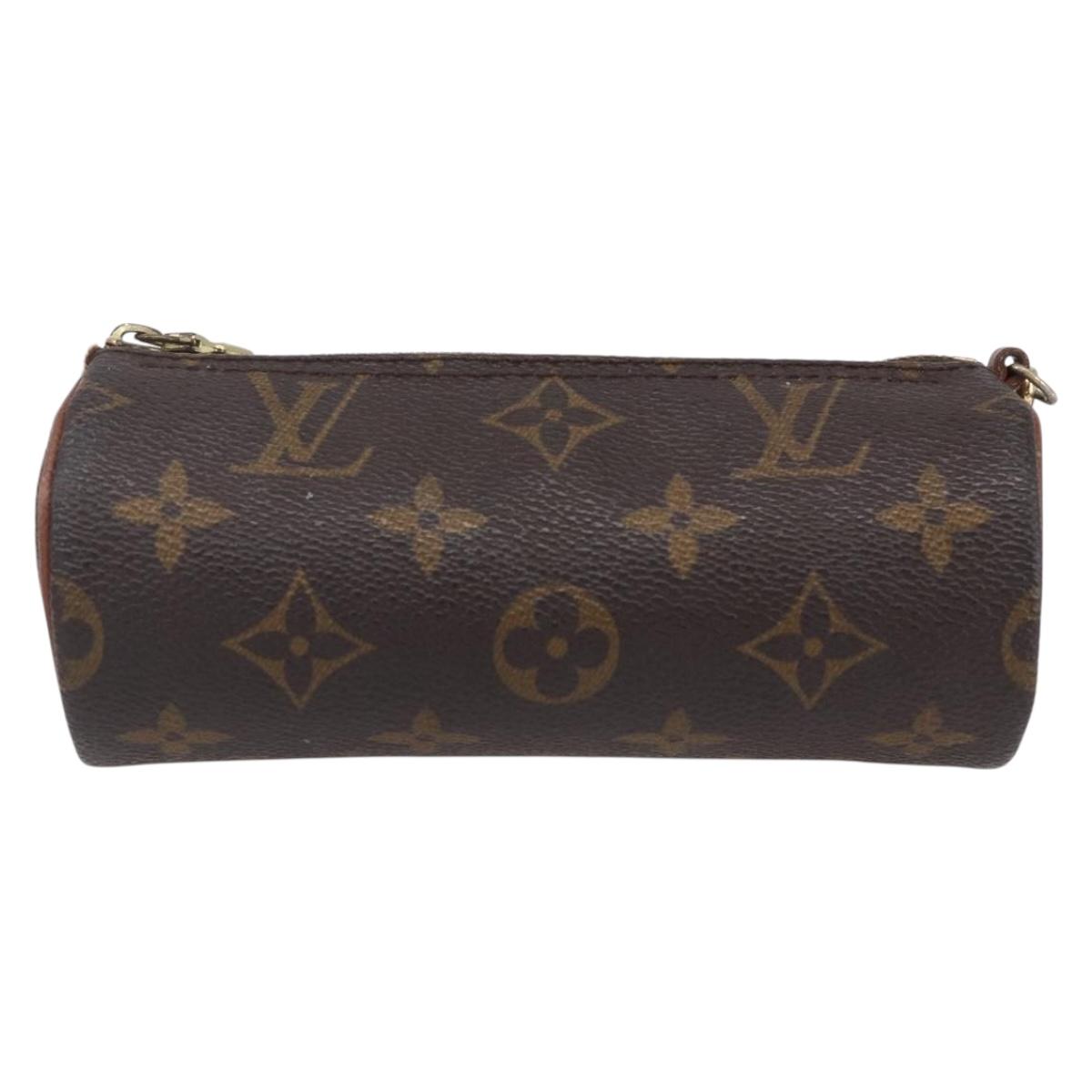 LOUIS VUITTON Monogram Papillon Pouch LV Auth BA8353