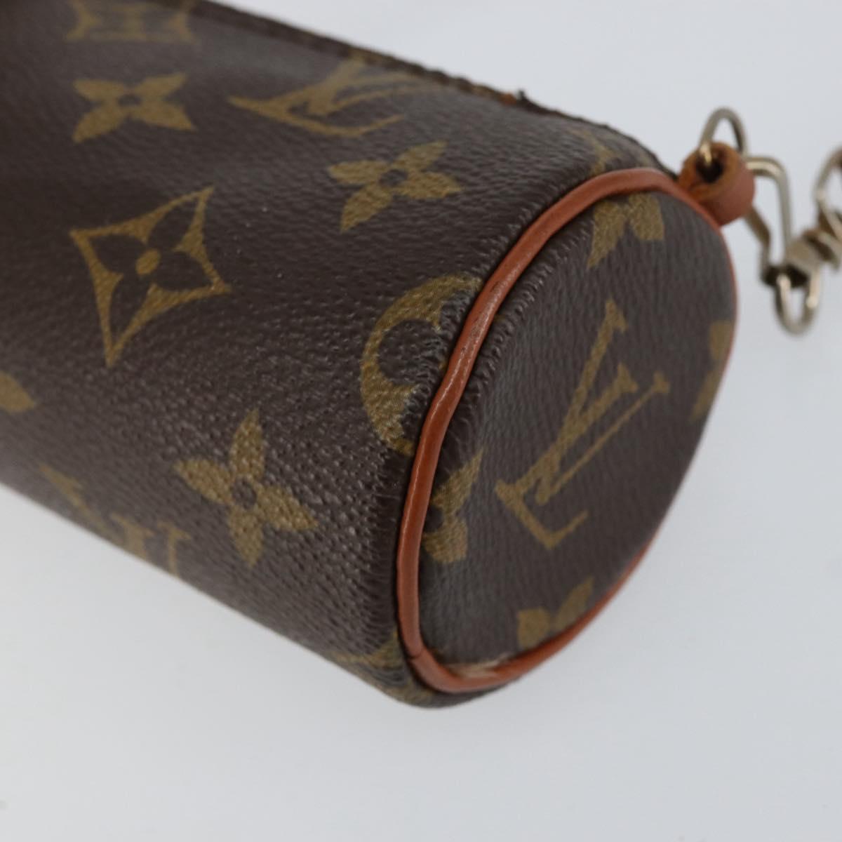 LOUIS VUITTON Monogram Papillon Pouch Pouch LV Auth BA8355