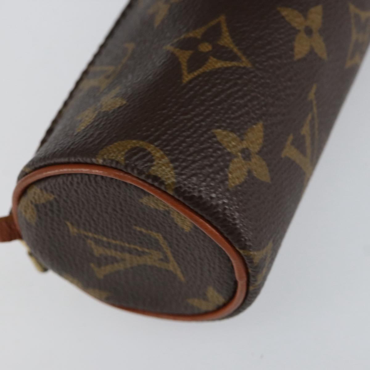 LOUIS VUITTON Monogram Papillon Pouch Pouch LV Auth BA8355