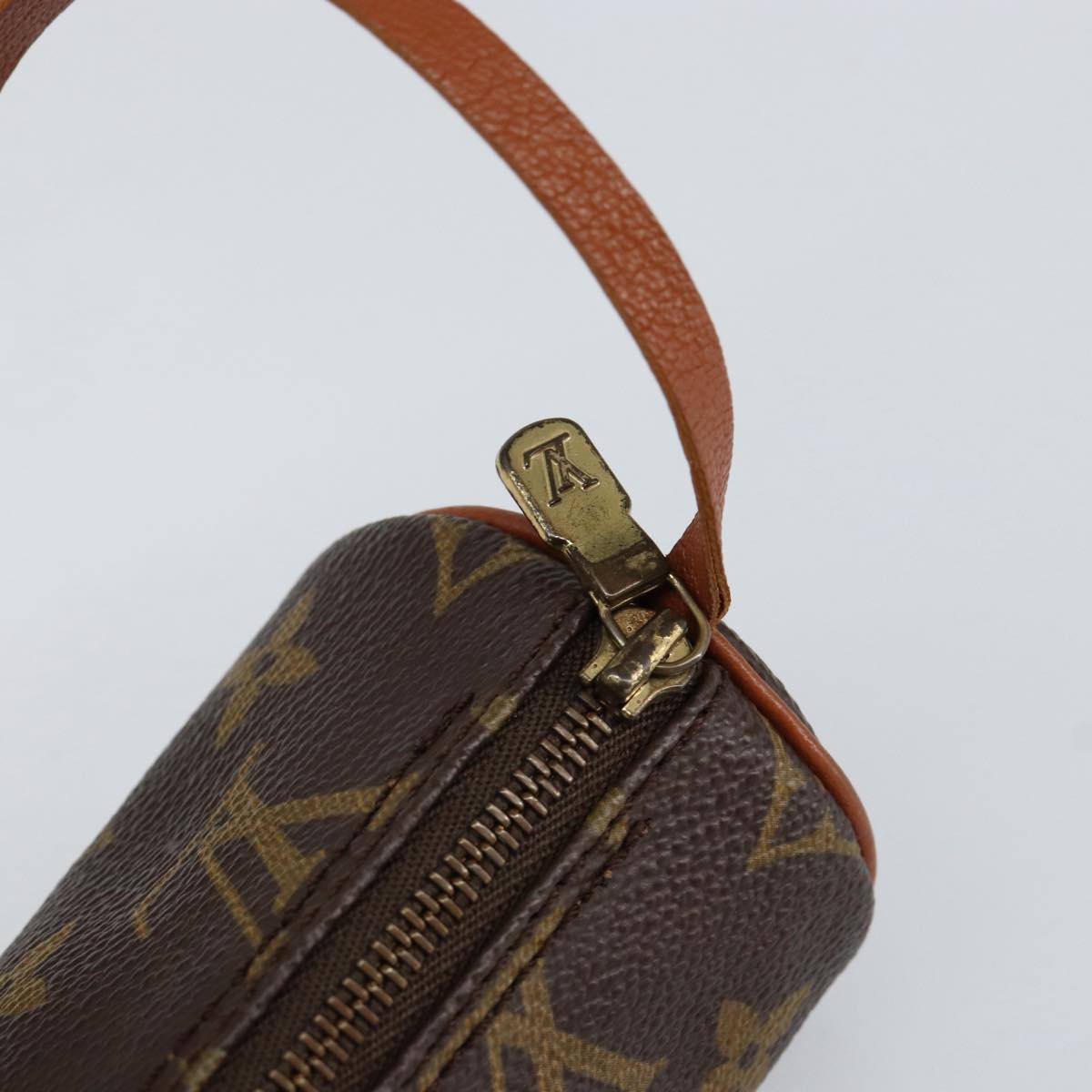 LOUIS VUITTON Monogram Papillon Pouch Pouch LV Auth BA8355