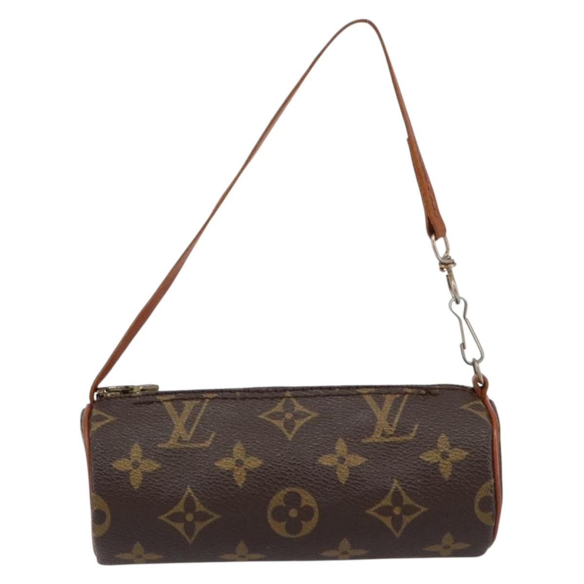 LOUIS VUITTON Monogram Papillon Pouch Pouch LV Auth BA8355