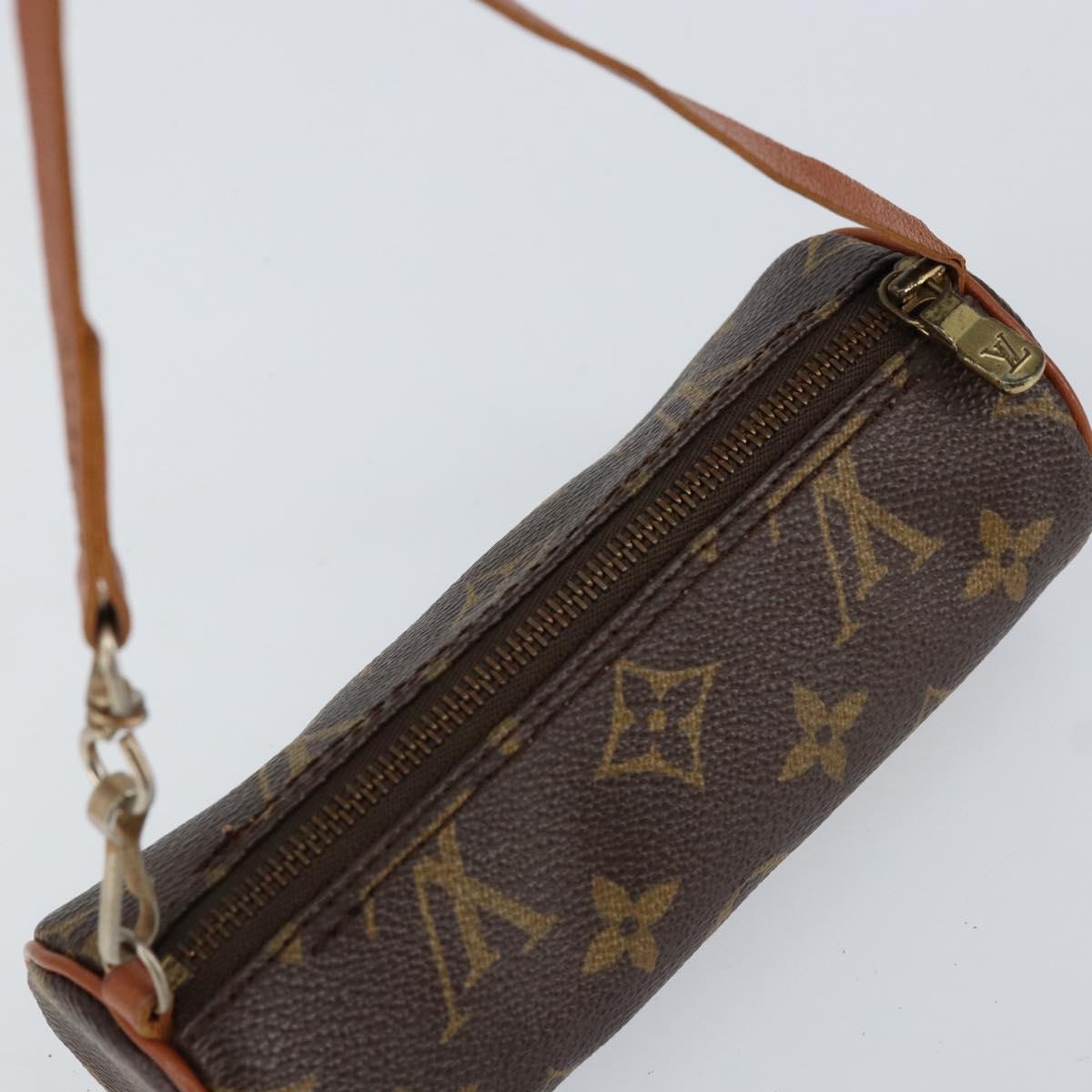 LOUIS VUITTON Monogram Papillon Pouch Pouch LV Auth BA8355