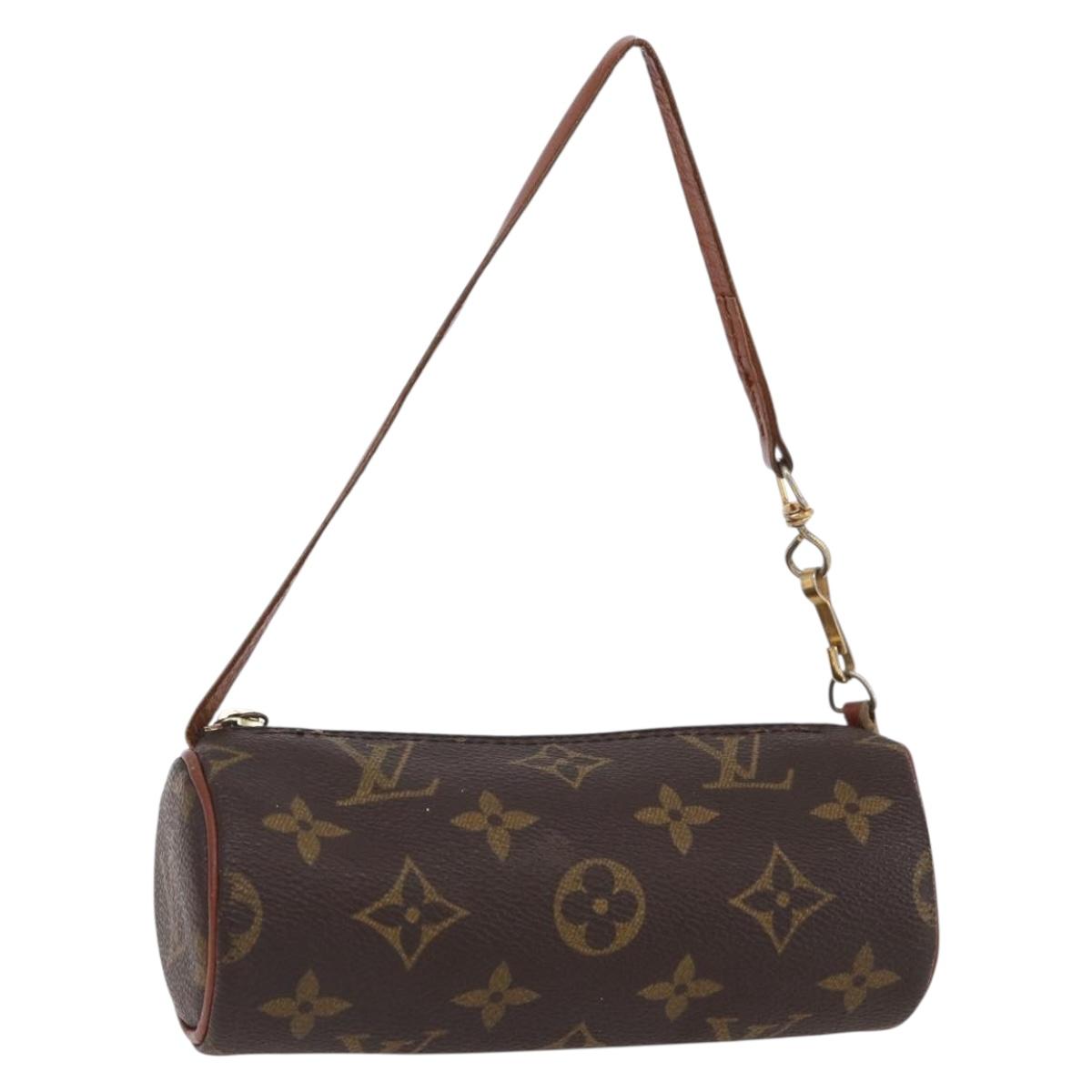 LOUIS VUITTON Monogram Papillon Pouch LV Auth BA8356