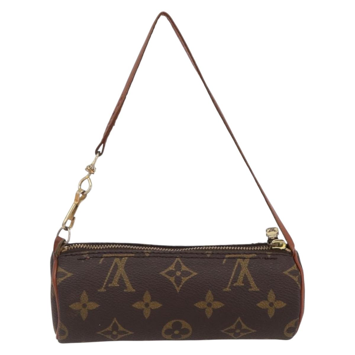 LOUIS VUITTON Monogram Papillon Pouch LV Auth BA8356