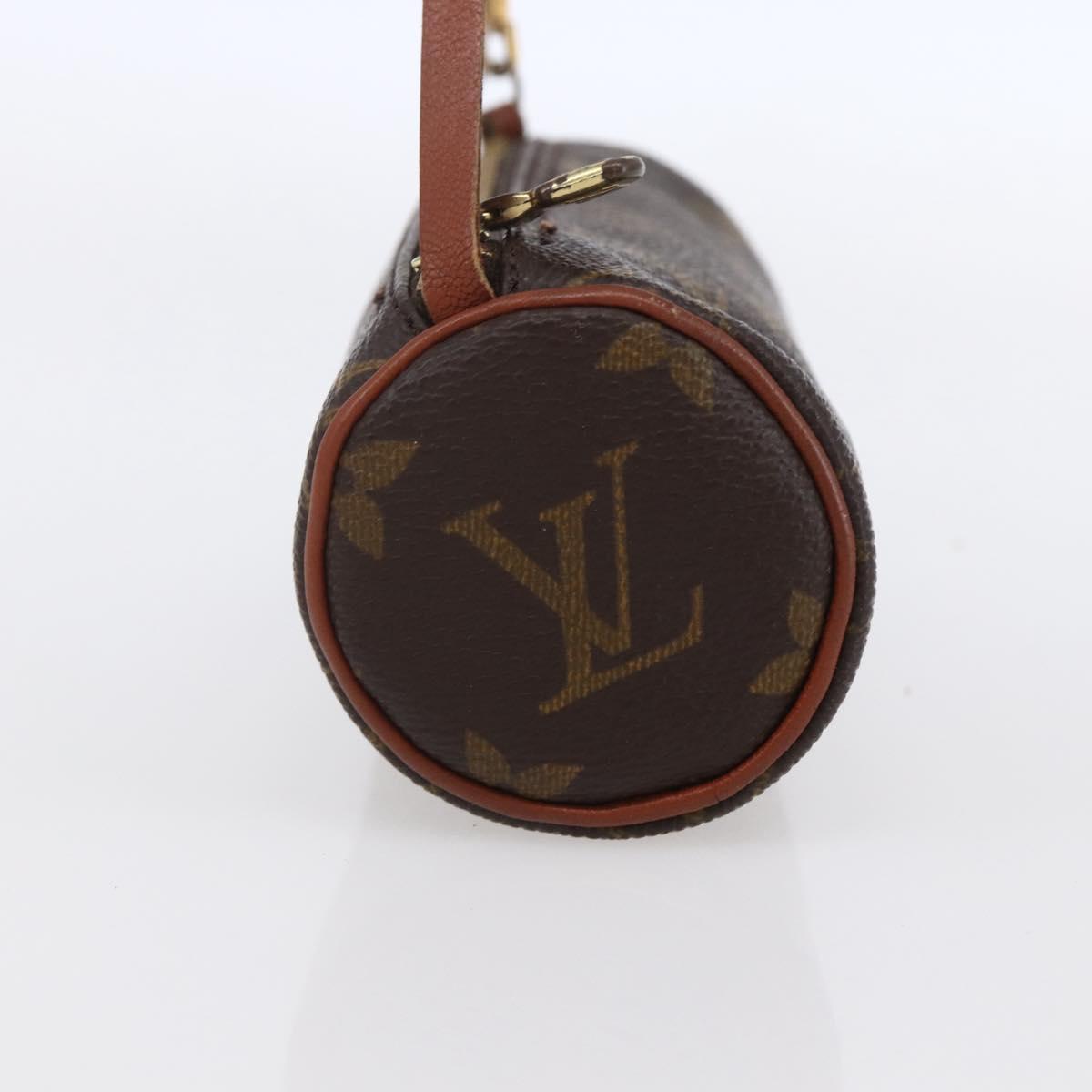 LOUIS VUITTON Monogram Papillon Pouch LV Auth BA8356