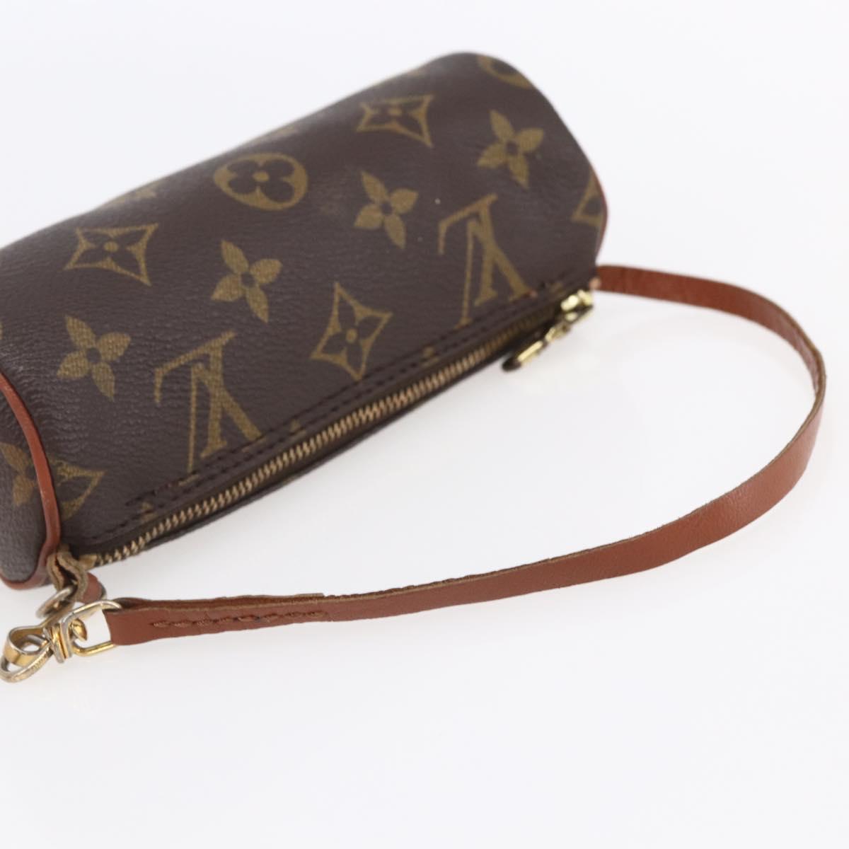 LOUIS VUITTON Monogram Papillon Pouch LV Auth BA8356