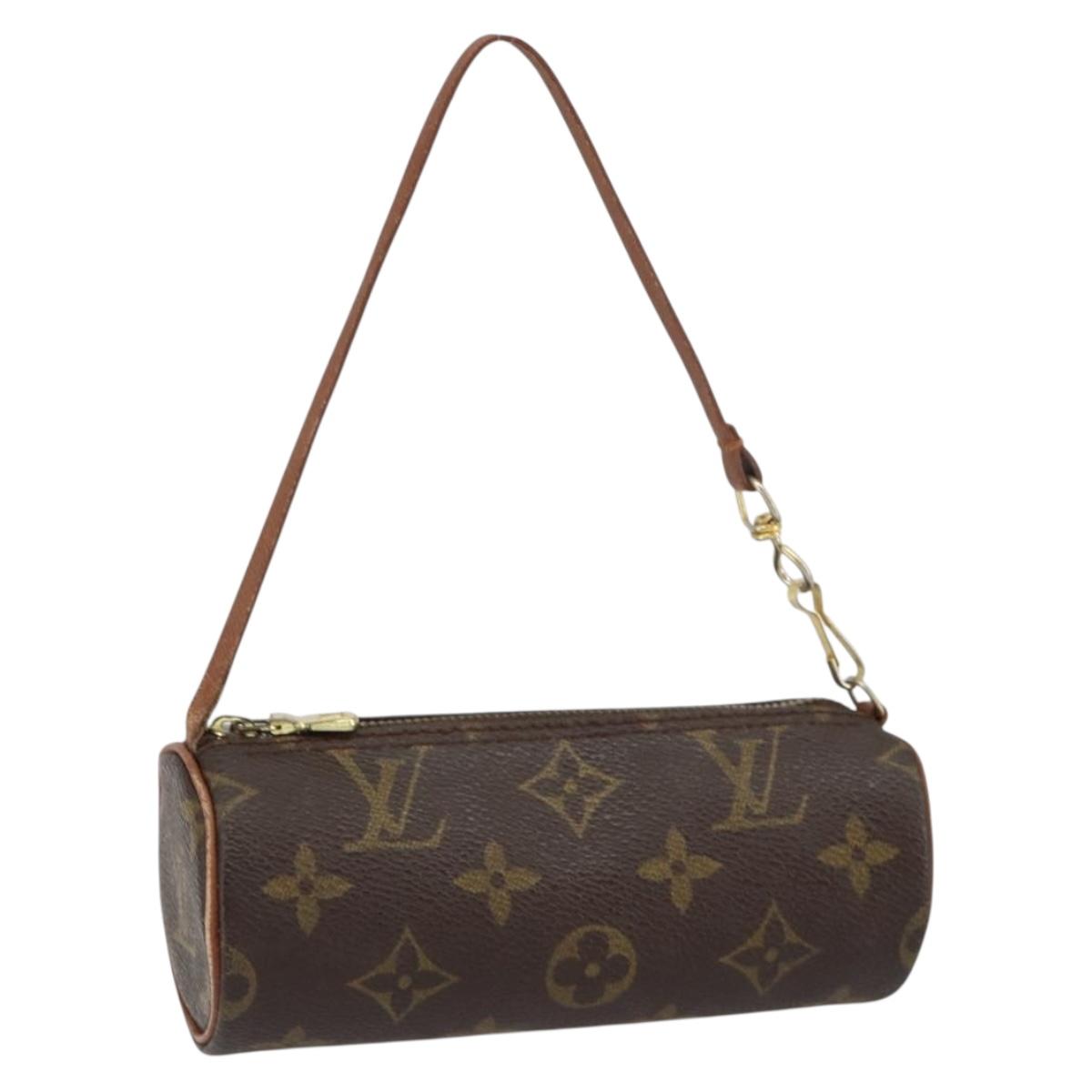 LOUIS VUITTON Monogram Papillon Pouch LV Auth BA8357