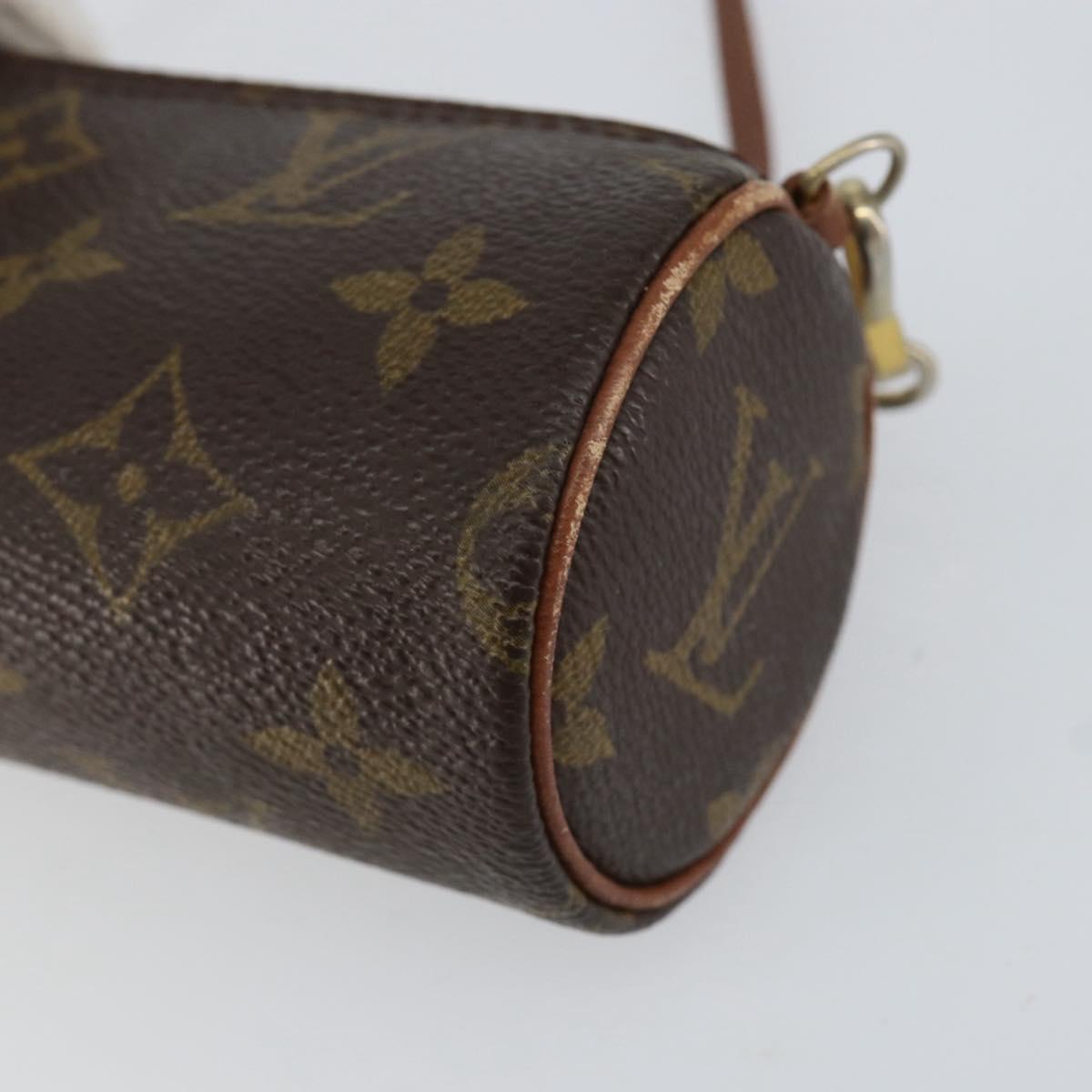 LOUIS VUITTON Monogram Papillon Pouch LV Auth BA8357