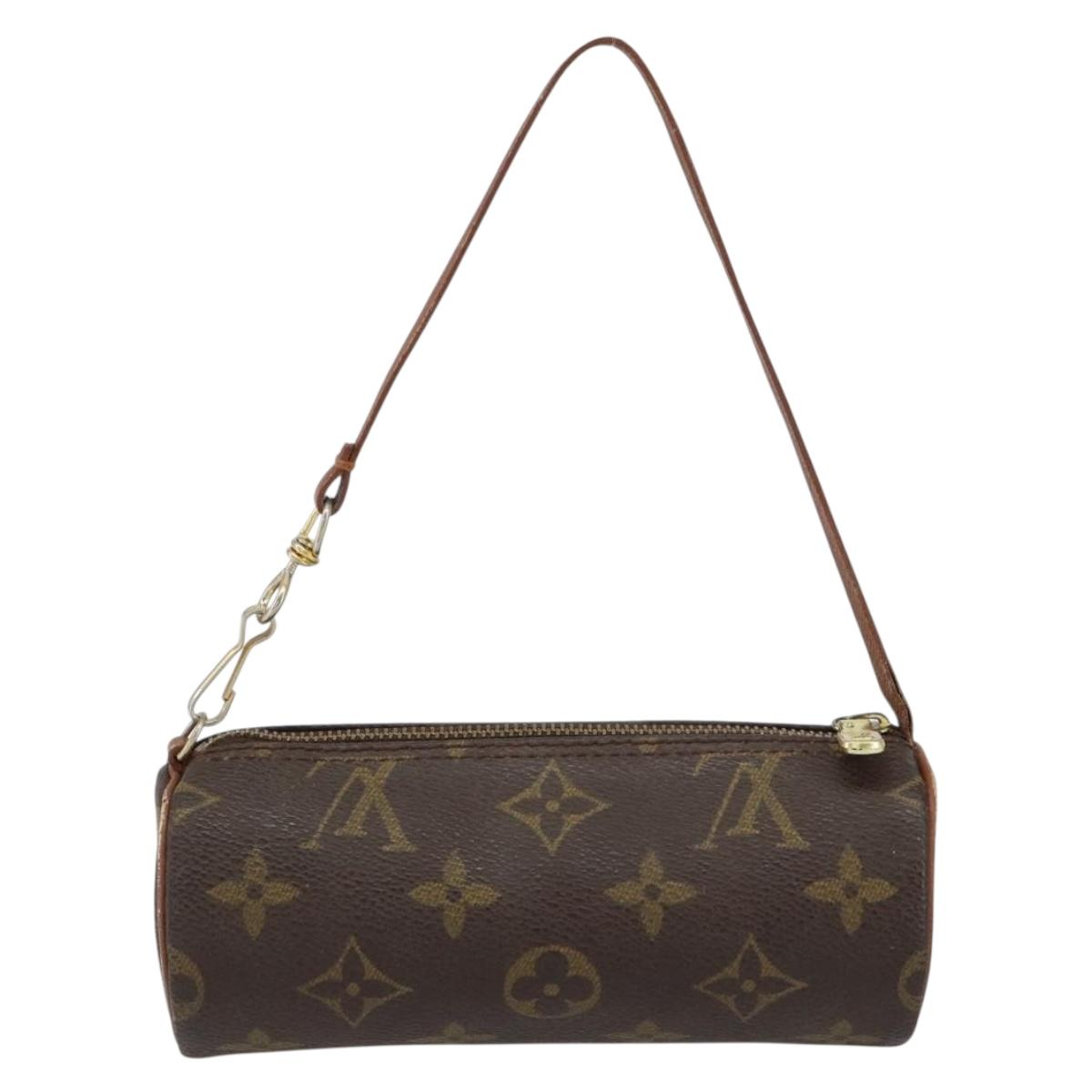 LOUIS VUITTON Monogram Papillon Pouch LV Auth BA8357