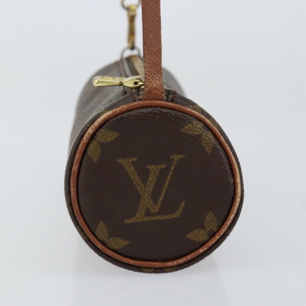 LOUIS VUITTON Monogram Papillon Pouch LV Auth BA8357