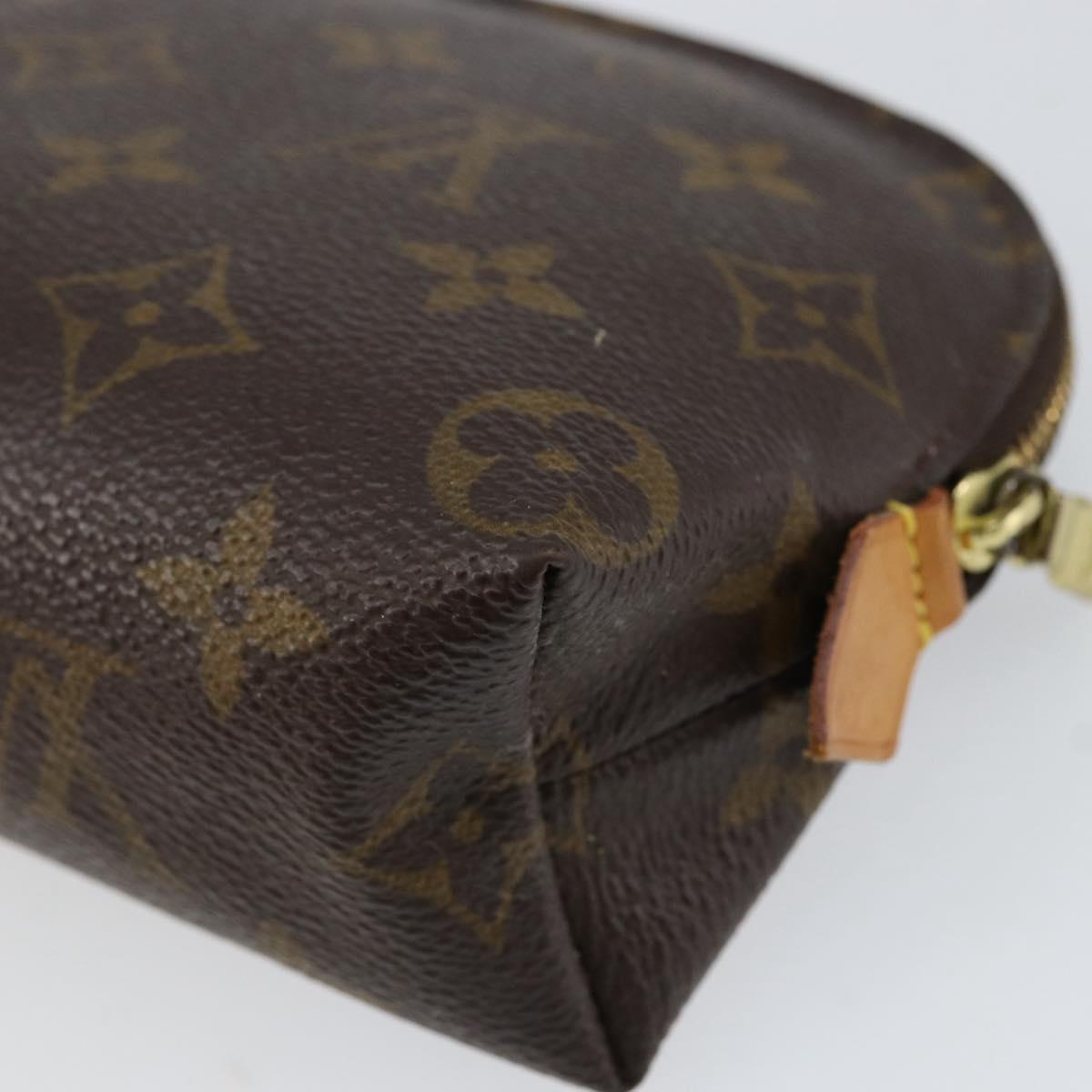 LOUIS VUITTON Monogram Pochette Cosmetic PM Pouch M43998 LV Auth BA8358