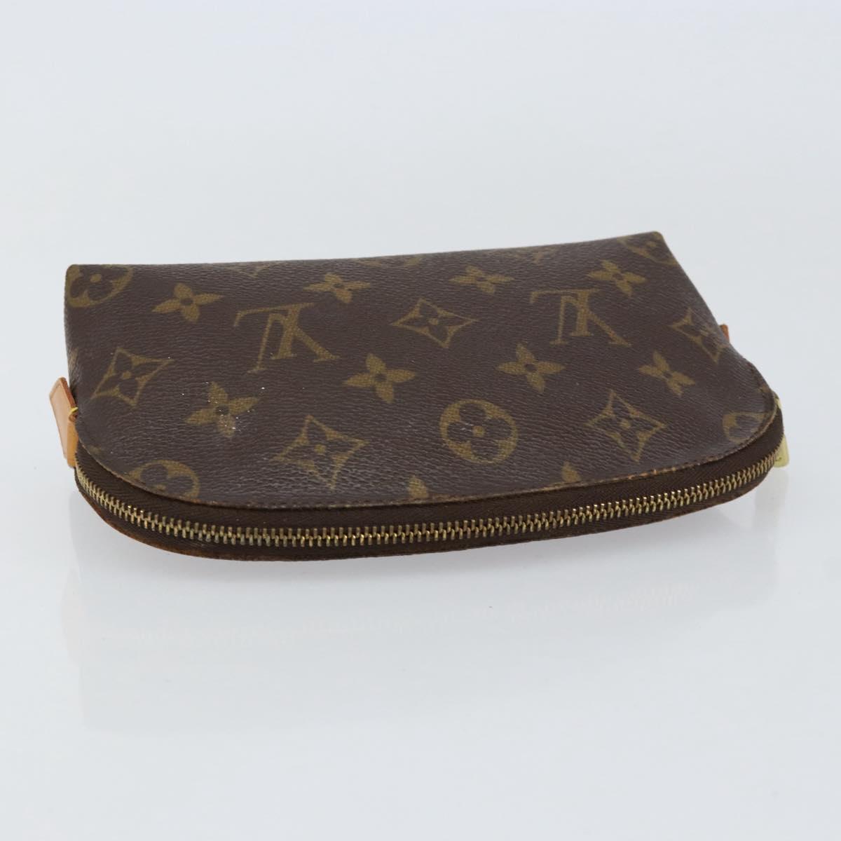 LOUIS VUITTON Monogram Pochette Cosmetic PM Pouch M43998 LV Auth BA8358