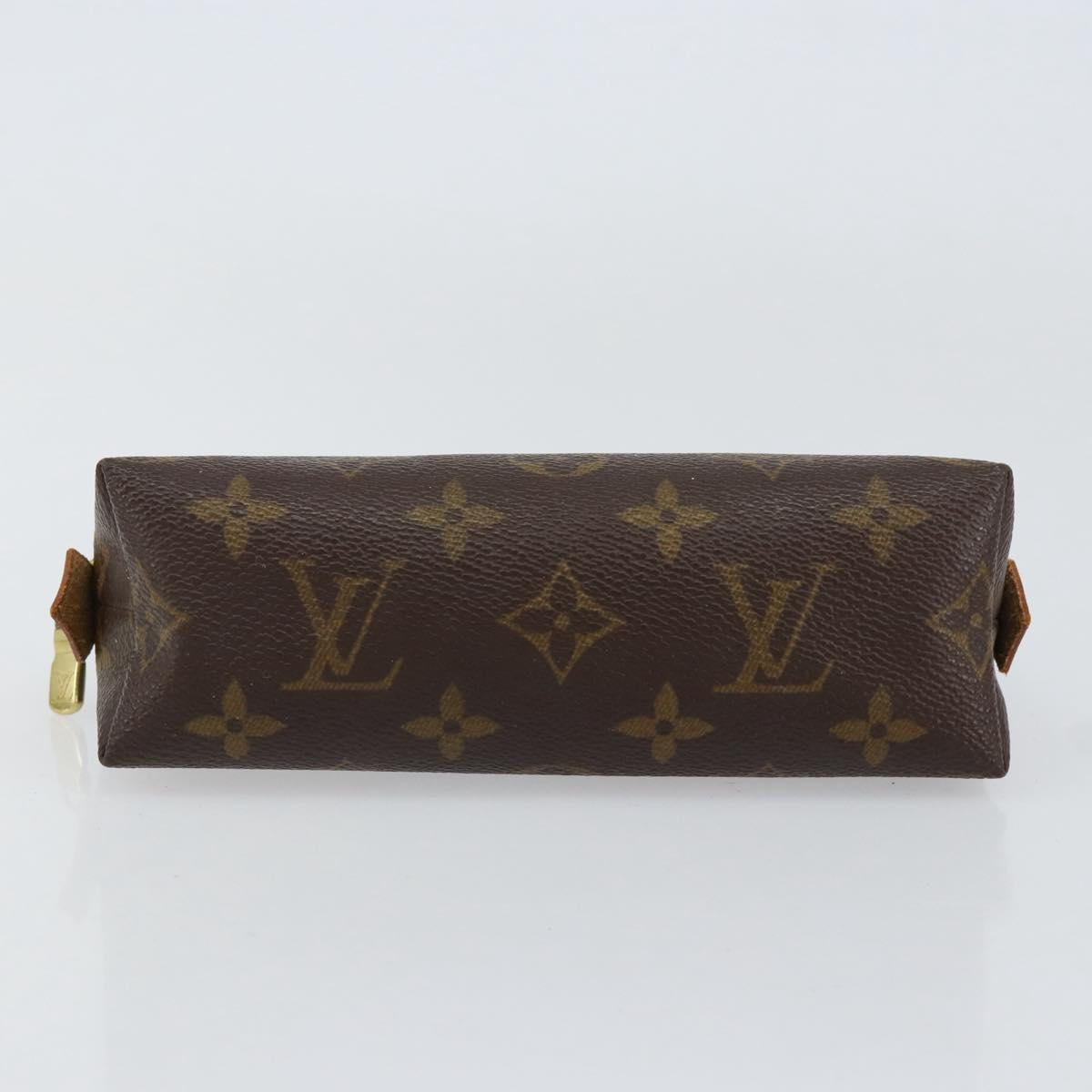 LOUIS VUITTON Monogram Pochette Cosmetic PM Pouch M43998 LV Auth BA8358