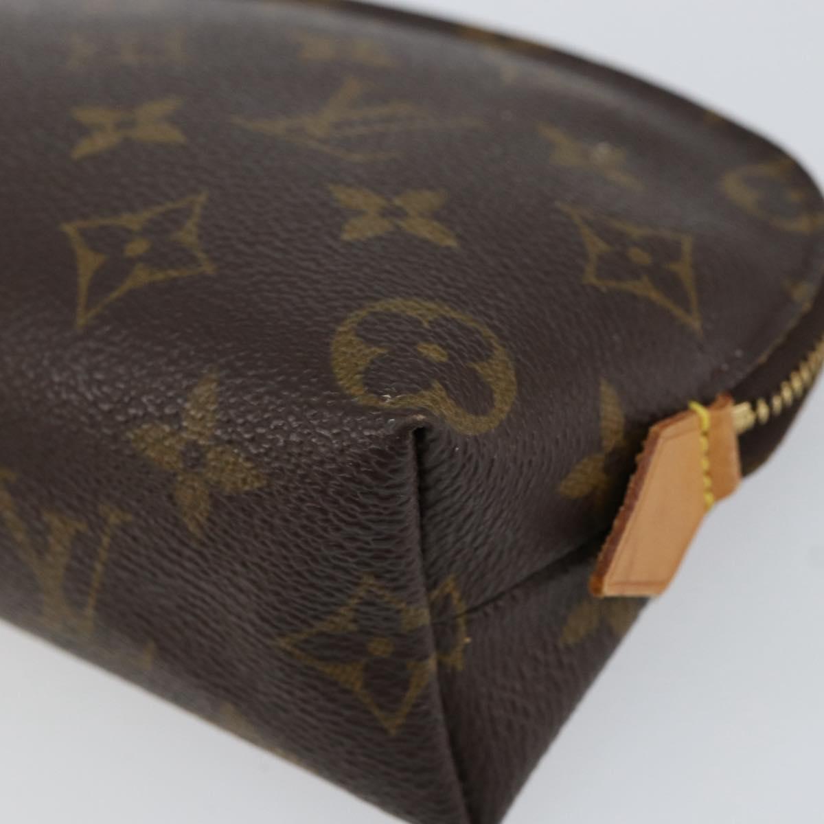 LOUIS VUITTON Monogram Pochette Cosmetic PM Pouch M43998 LV Auth BA8358
