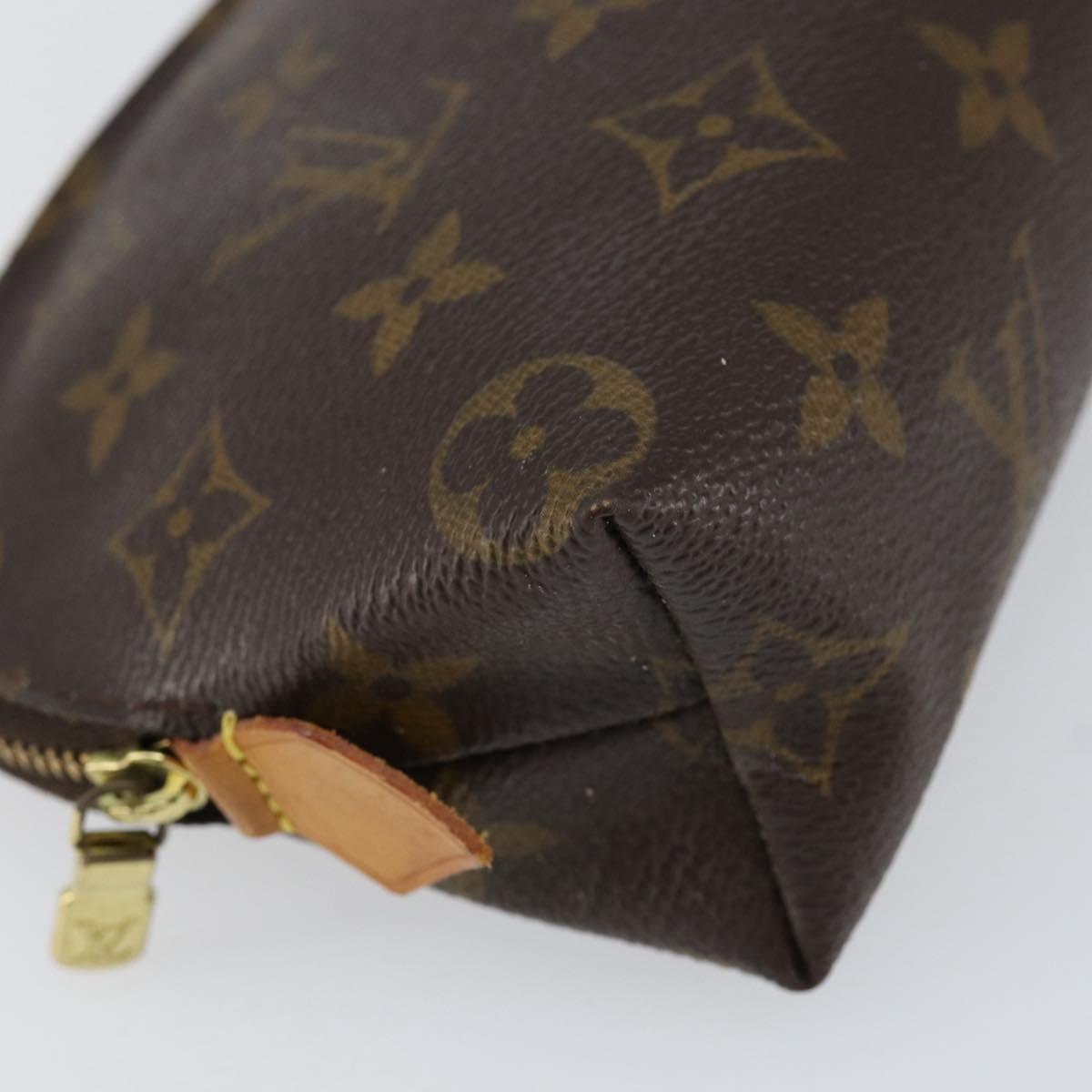 LOUIS VUITTON Monogram Pochette Cosmetic PM Pouch M43998 LV Auth BA8358