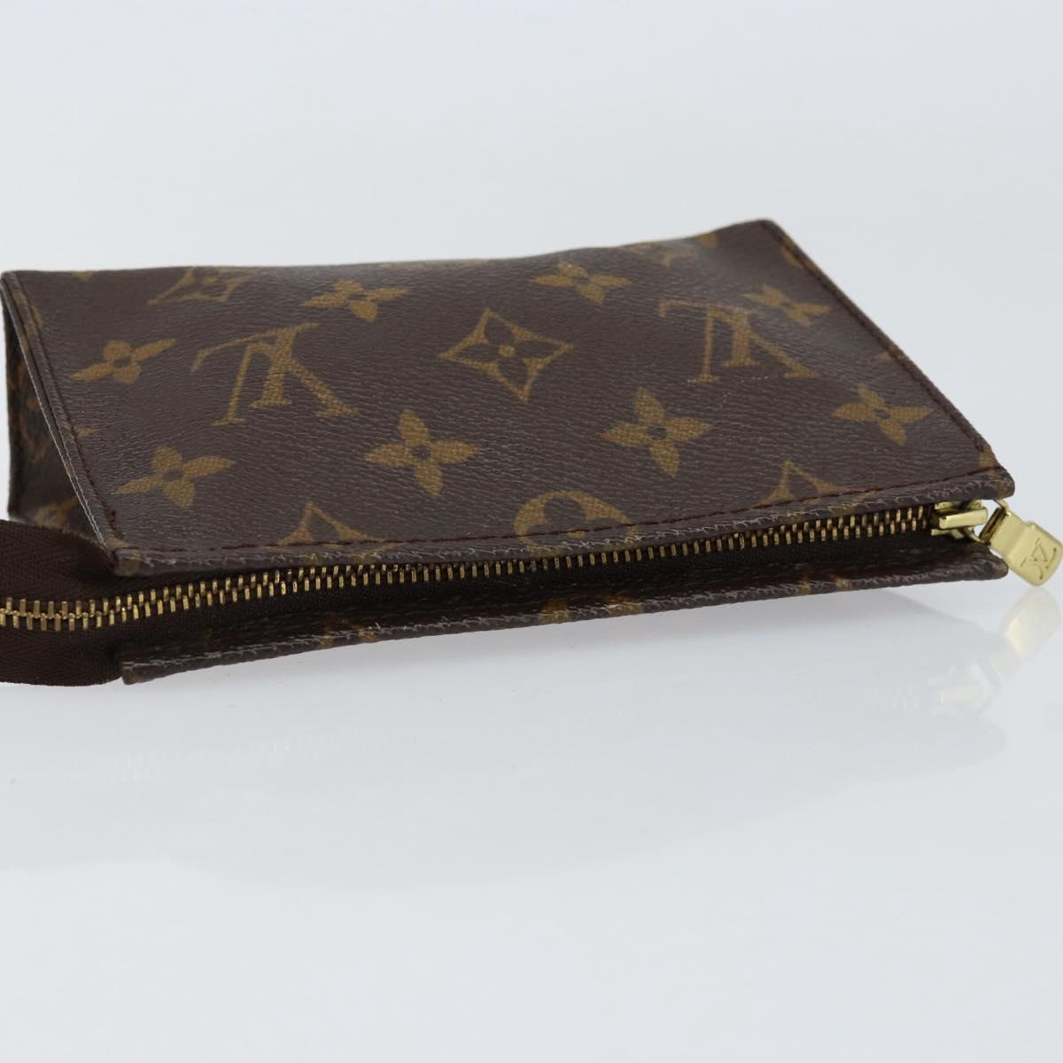 LOUIS VUITTON Monogram Poche Toilette 15 Pouch M47546 LV Auth BA8359