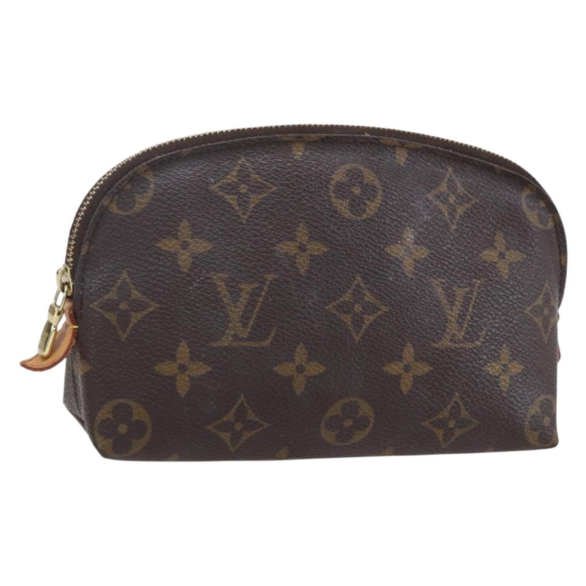 LOUIS VUITTON Monogram Pochette Cosmetic PM Pouch M43998 LV Auth BA8360