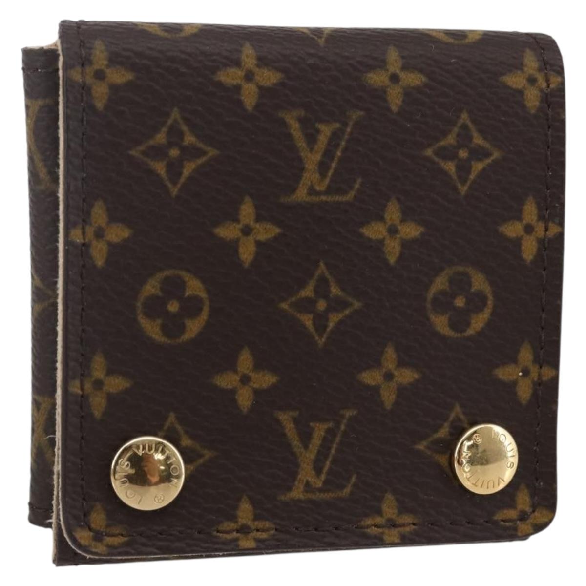 LOUIS VUITTON Monogram Jewelry Case Jewelry Box LV Auth BA8362
