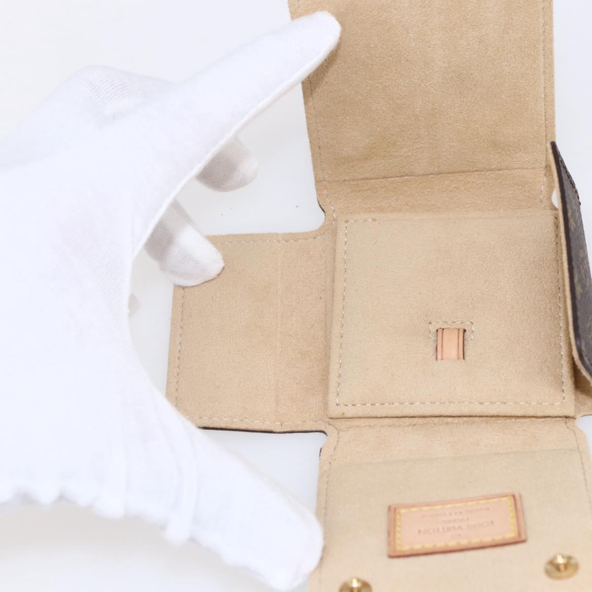 LOUIS VUITTON Monogram Jewelry Case Jewelry Box LV Auth BA8362