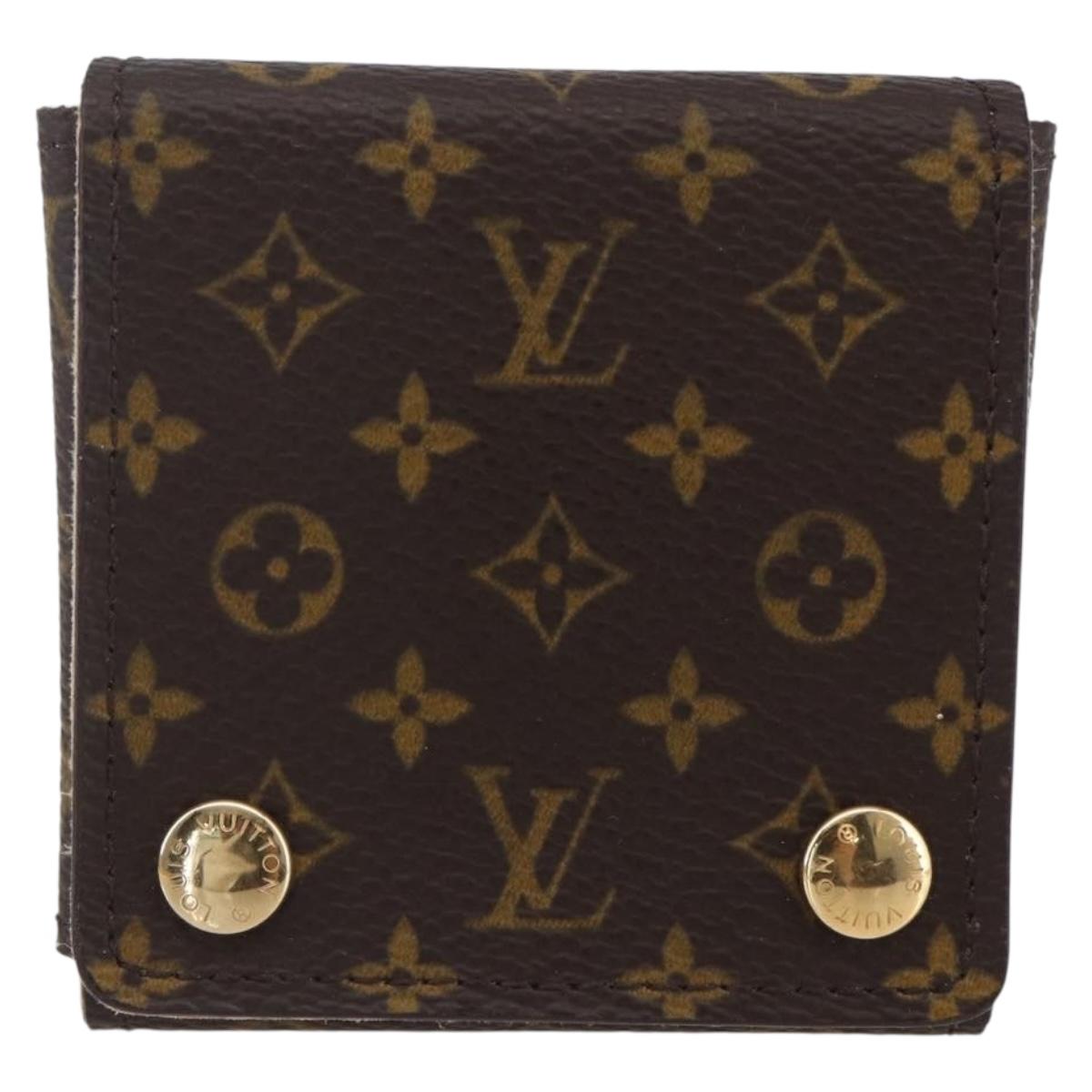 LOUIS VUITTON Monogram Jewelry Case Jewelry Box LV Auth BA8362