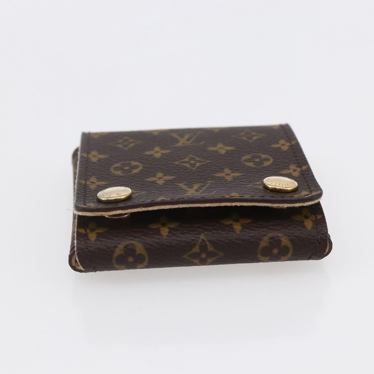 LOUIS VUITTON Monogram Jewelry Case Jewelry Box LV Auth BA8362