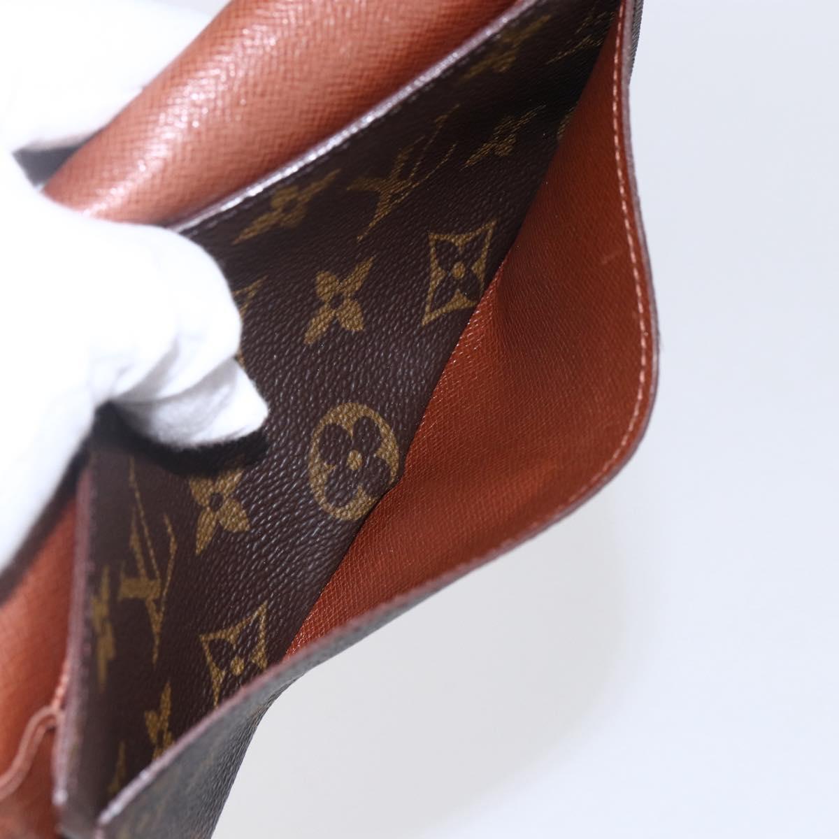LOUIS VUITTON Monogram Porte Yen 3 Credit Long Wallet M61818 LV Auth BA8363