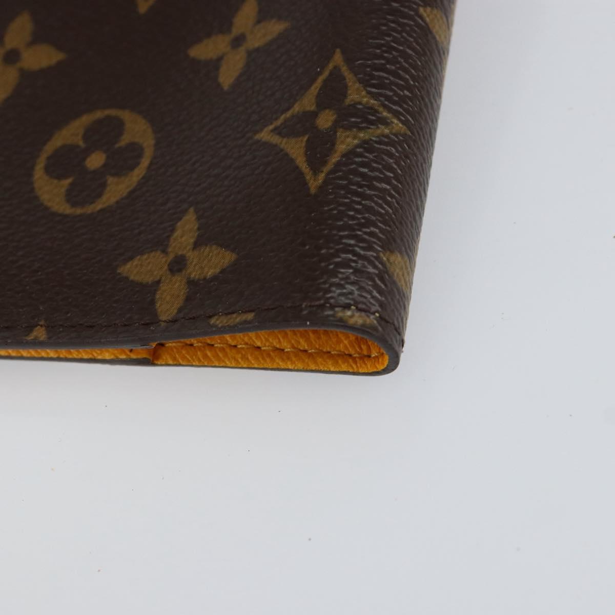 LOUIS VUITTON Groom Pageboy Agenda PM Day Planner Cover Jaune R20019 Auth BA8364