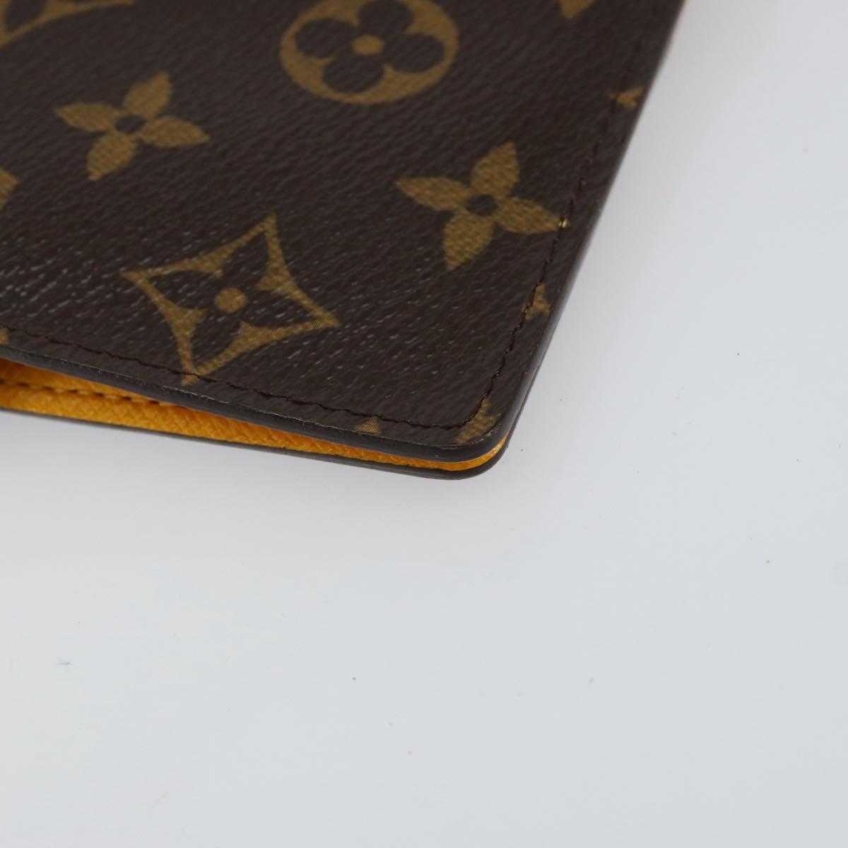 LOUIS VUITTON Groom Pageboy Agenda PM Day Planner Cover Jaune R20019 Auth BA8364